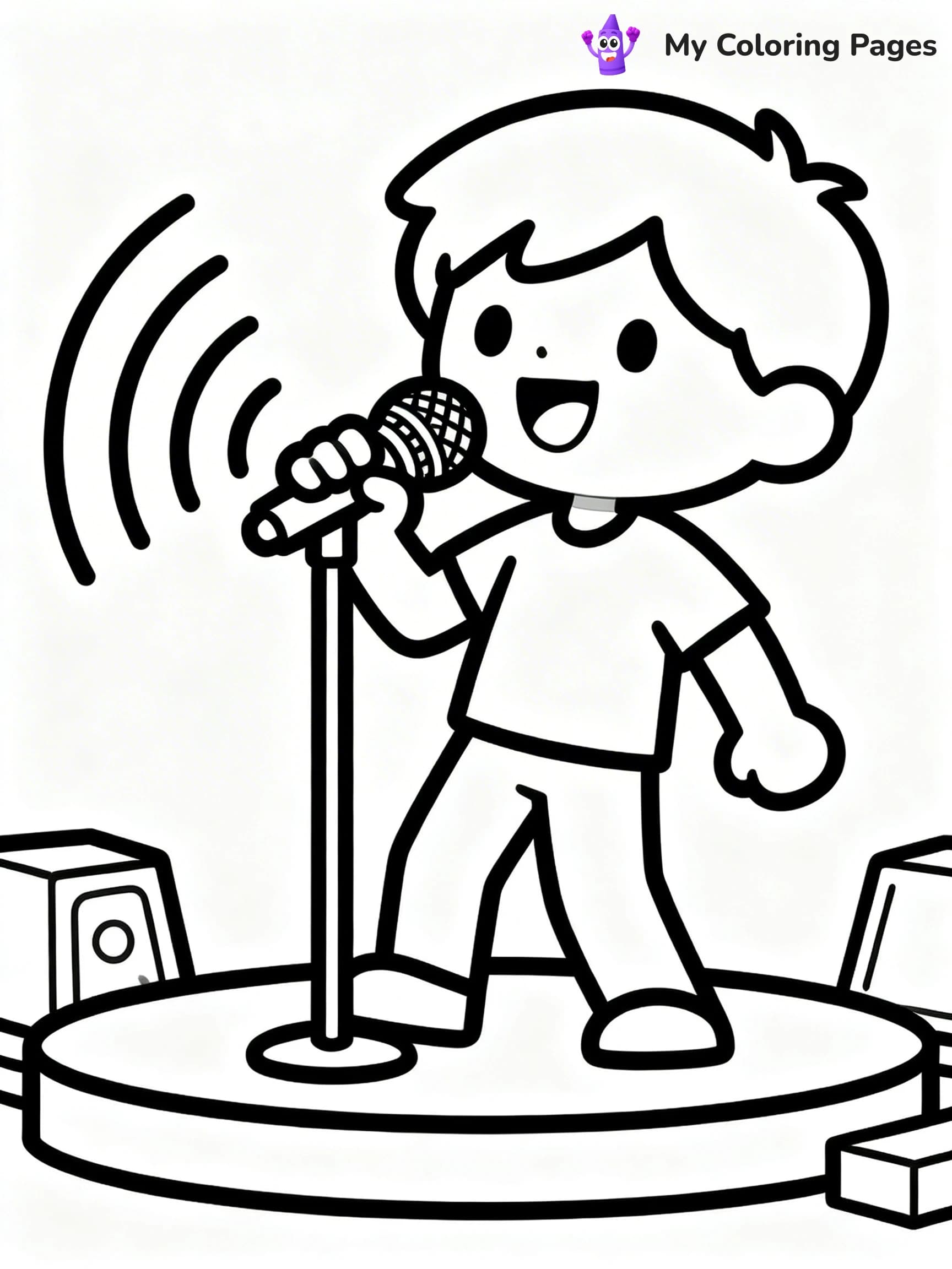 Microphone Coloring Pages - 17