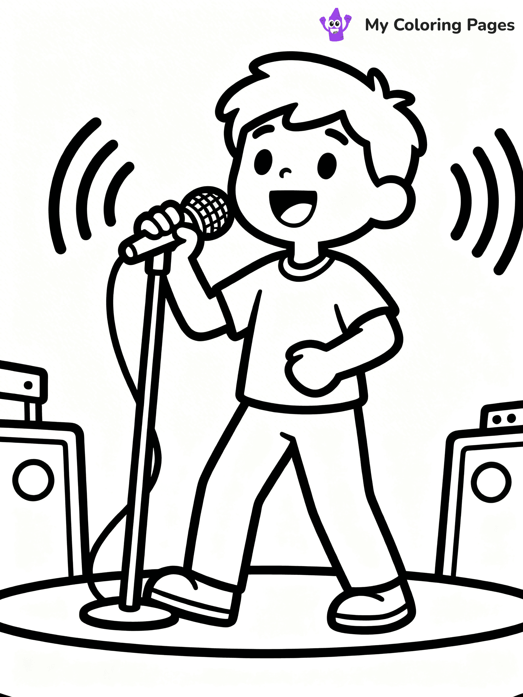 Microphone Coloring Pages - 16