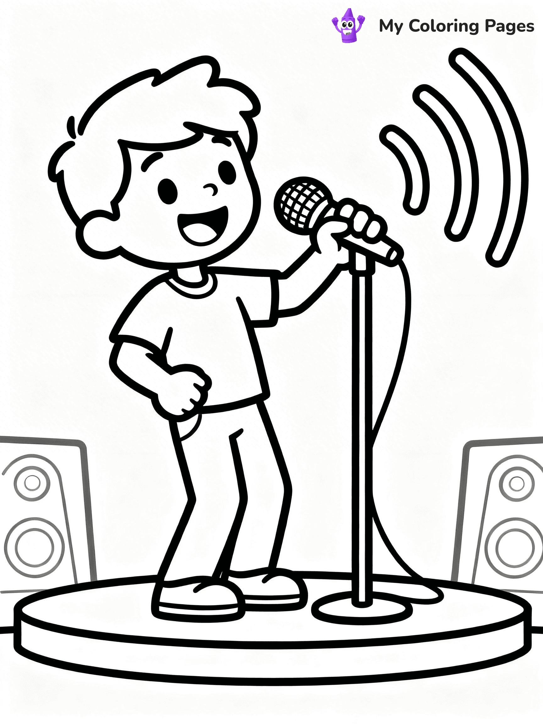 Microphone Coloring Pages - 15