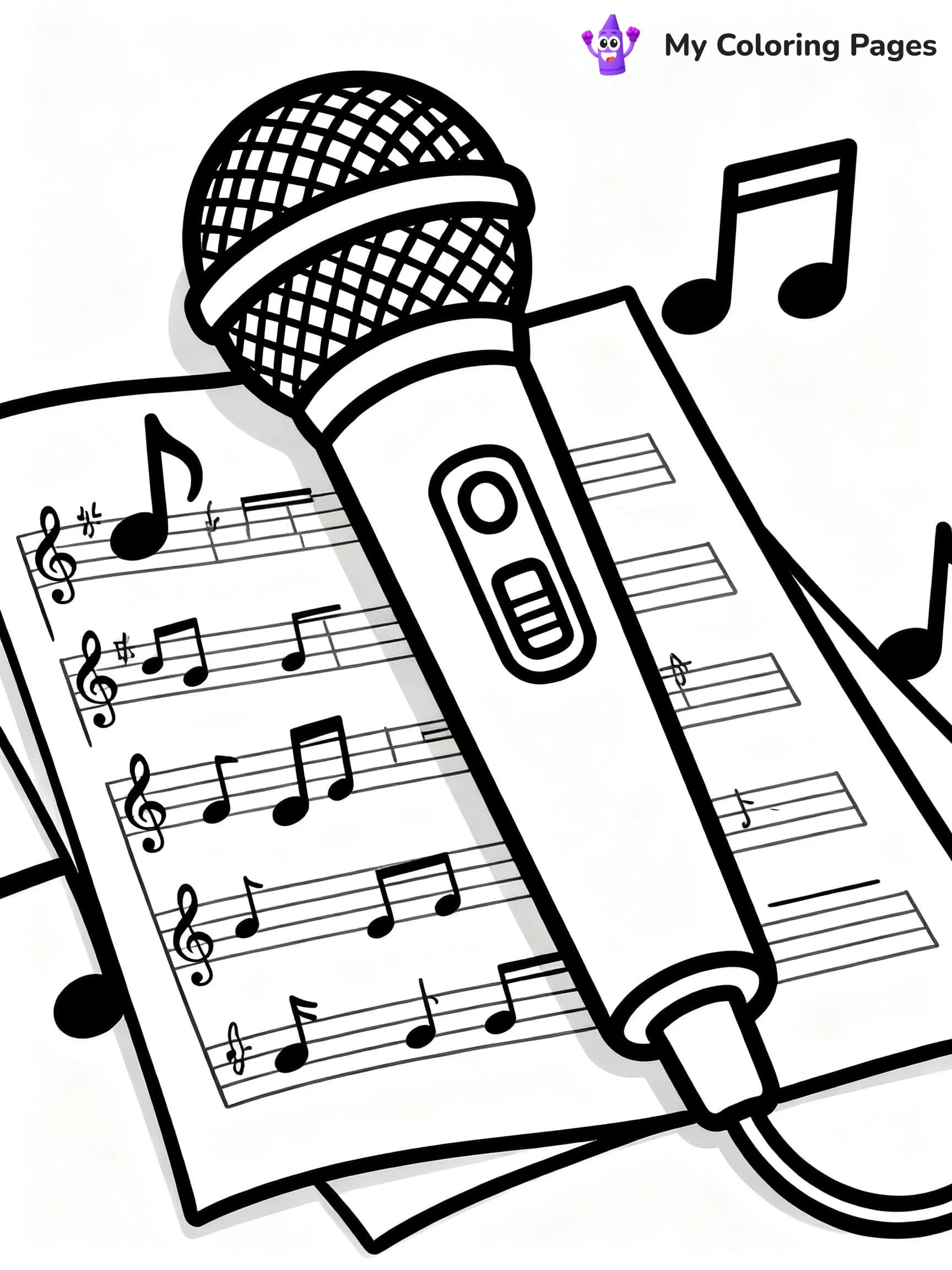 Microphone Coloring Pages - 14