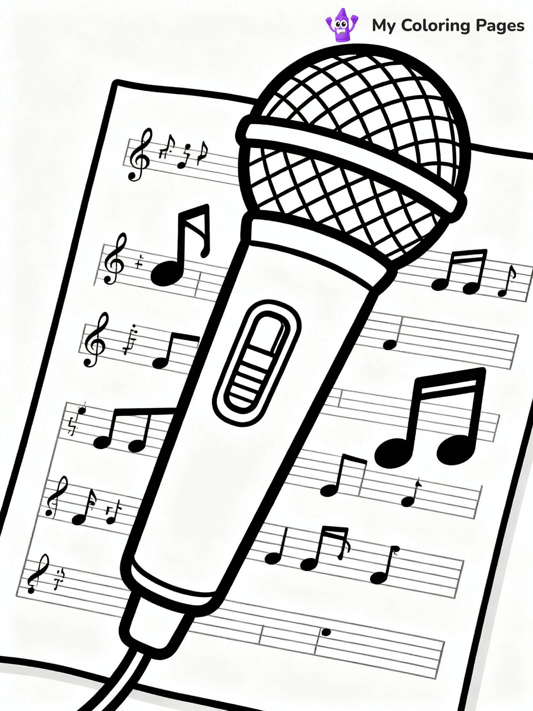 Microphone Coloring Pages - 13