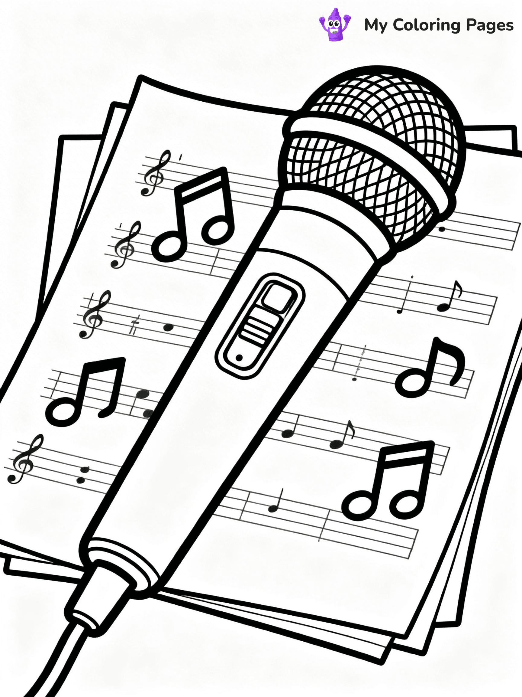 Microphone Coloring Pages - 10