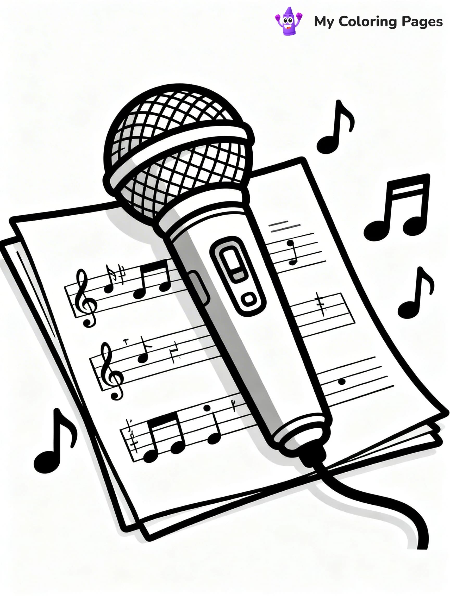 Microphone Coloring Pages - 9