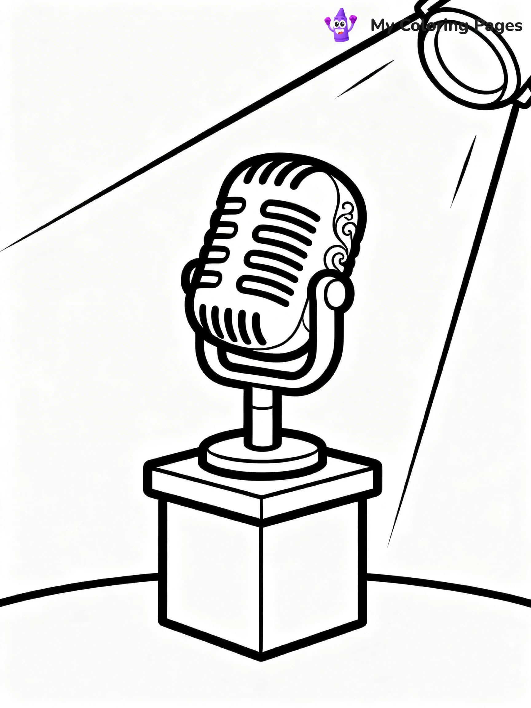 Microphone Coloring Pages - 7