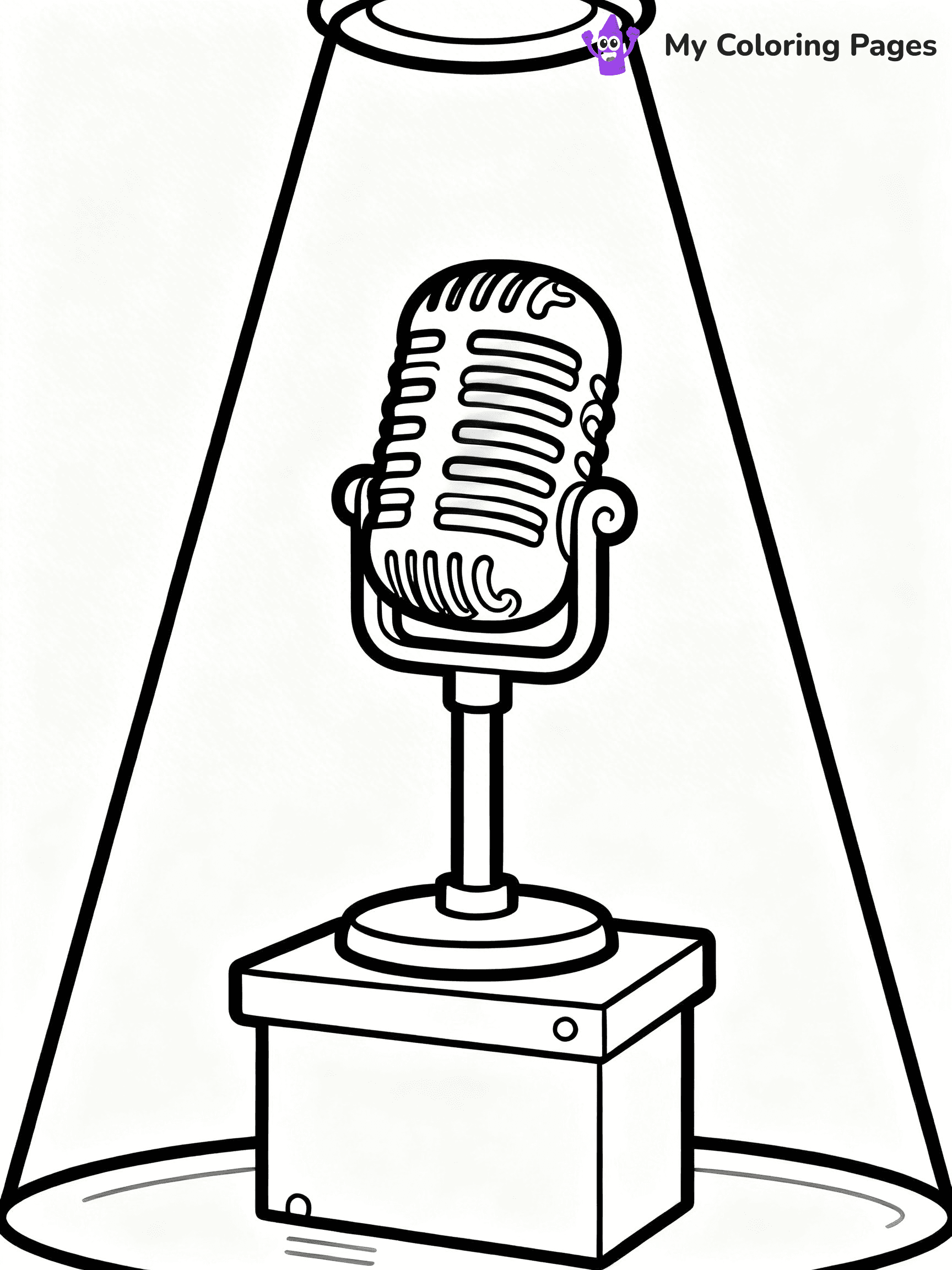 Microphone Coloring Pages - 6