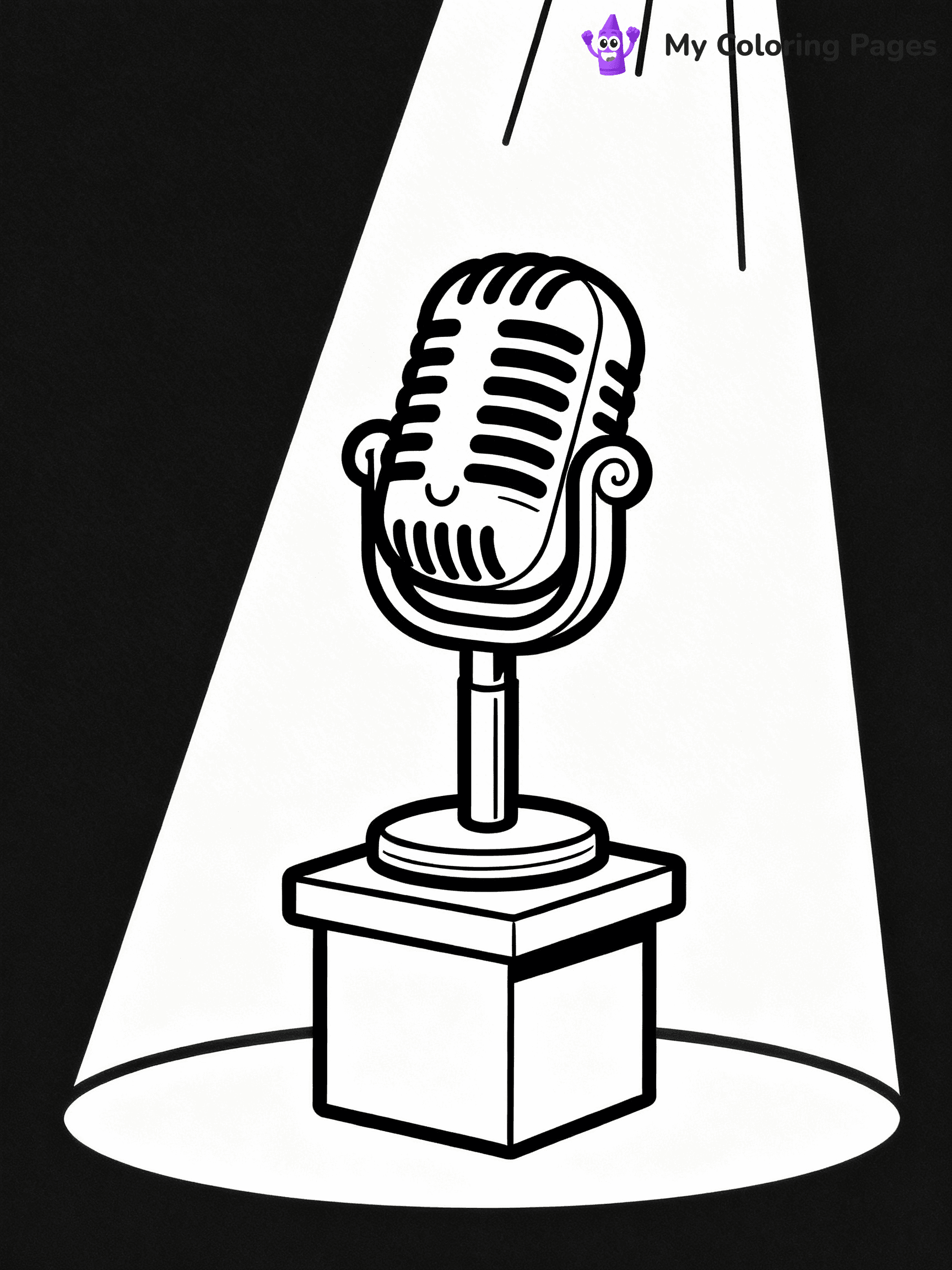 Microphone Coloring Pages - 5