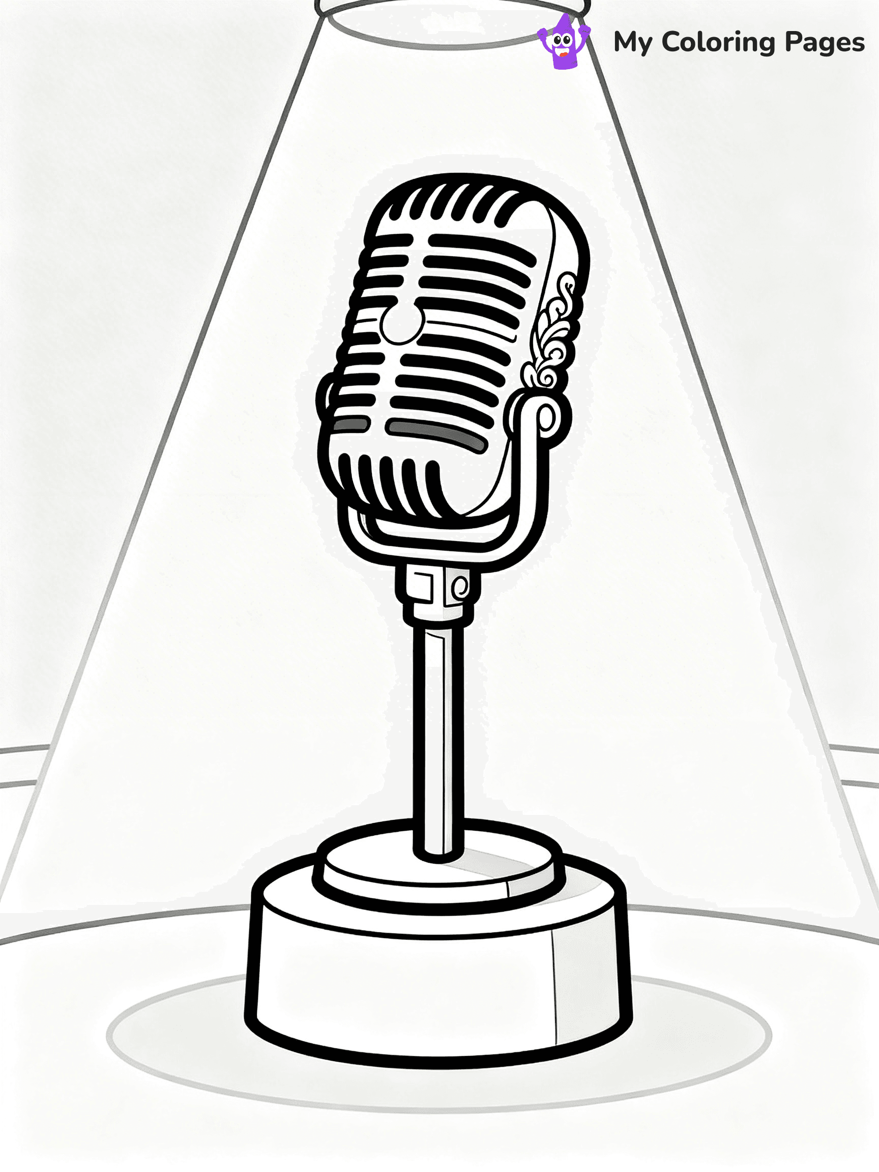 Microphone Coloring Pages - 4