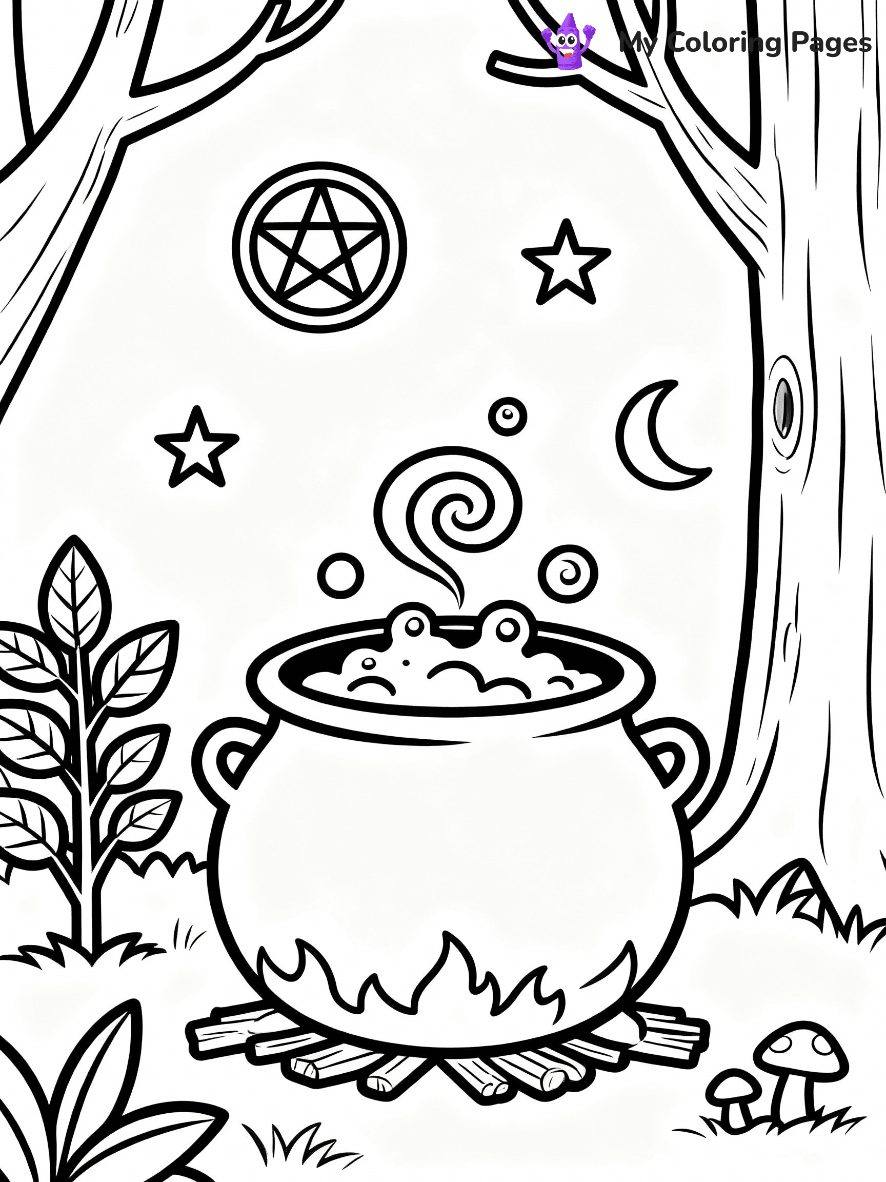 Witch Coloring Pages - 30