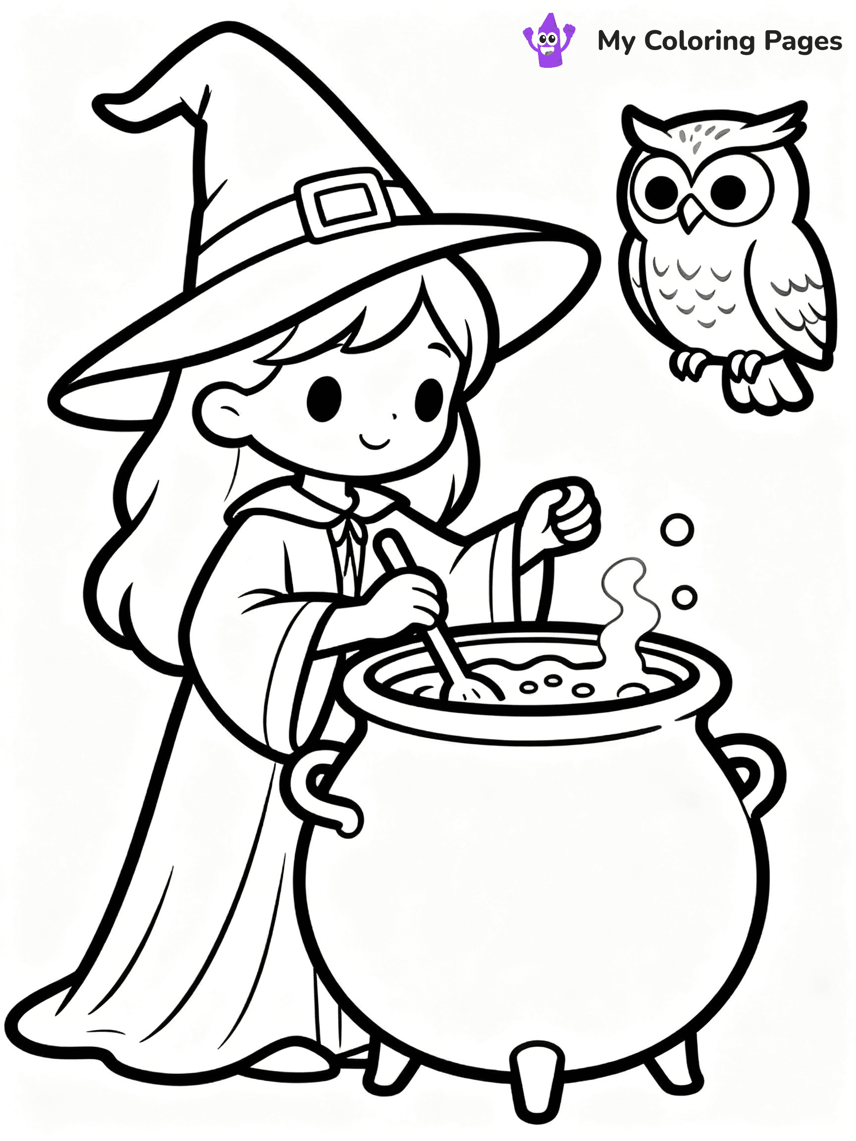 Witch Coloring Pages - 24