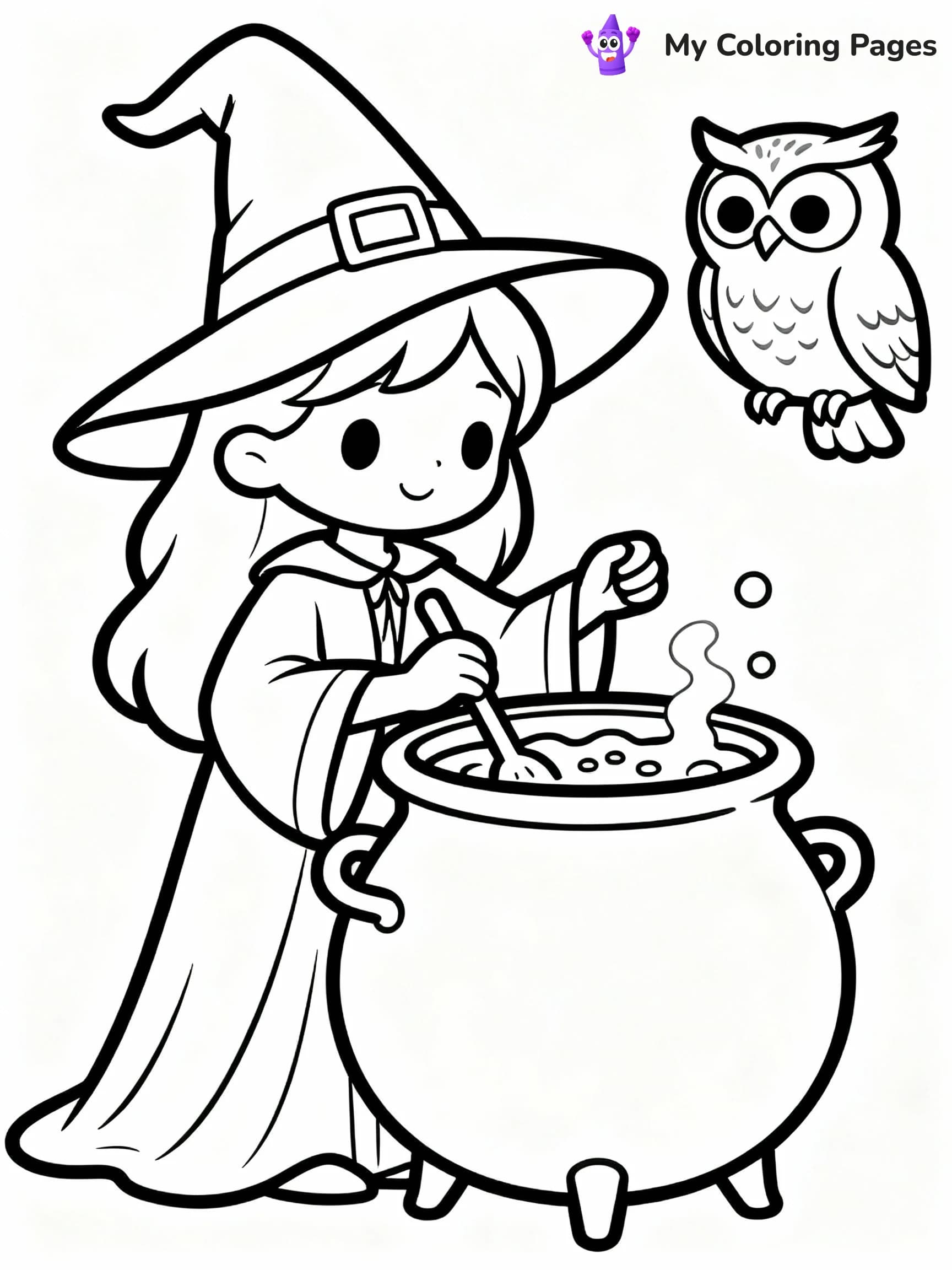 Witch Coloring Pages - 24