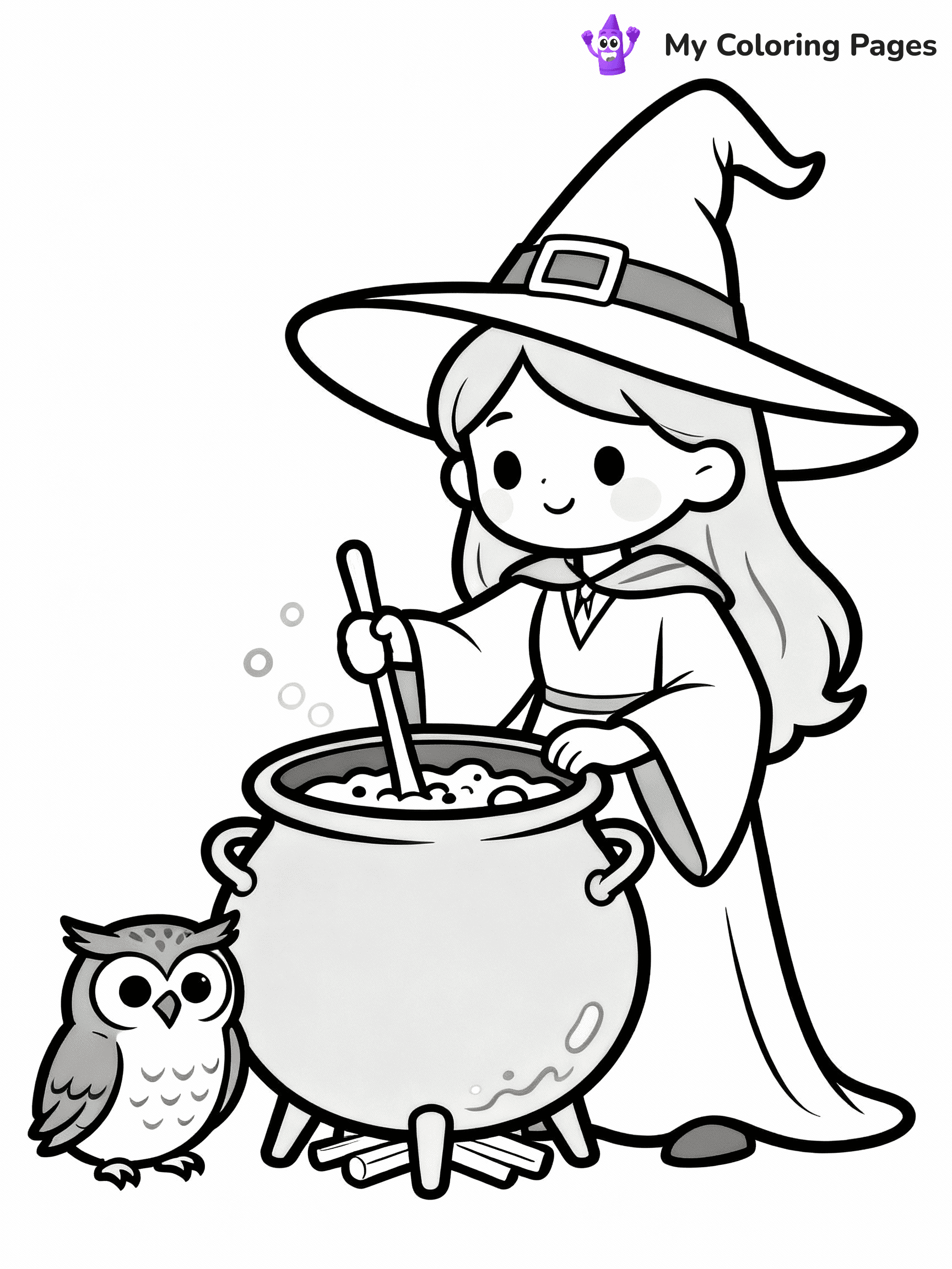 Witch Coloring Pages - 23
