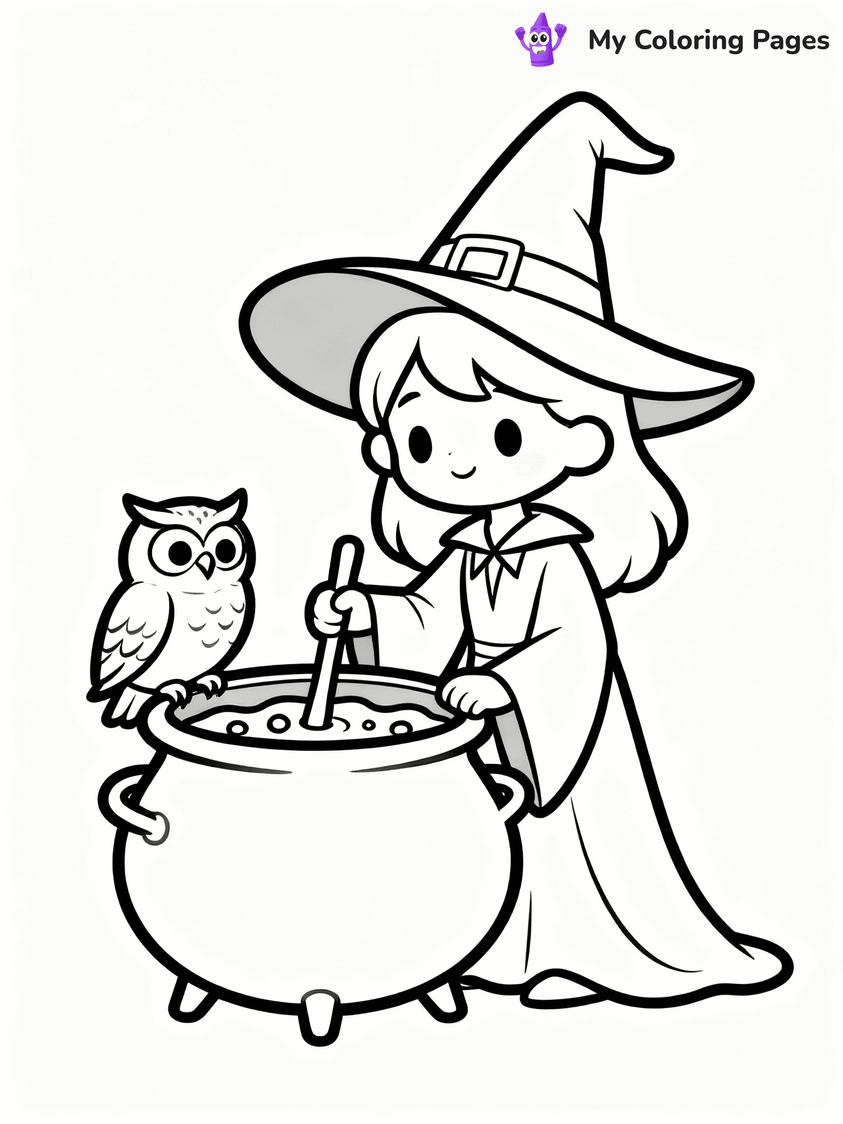 Witch Coloring Pages - 22