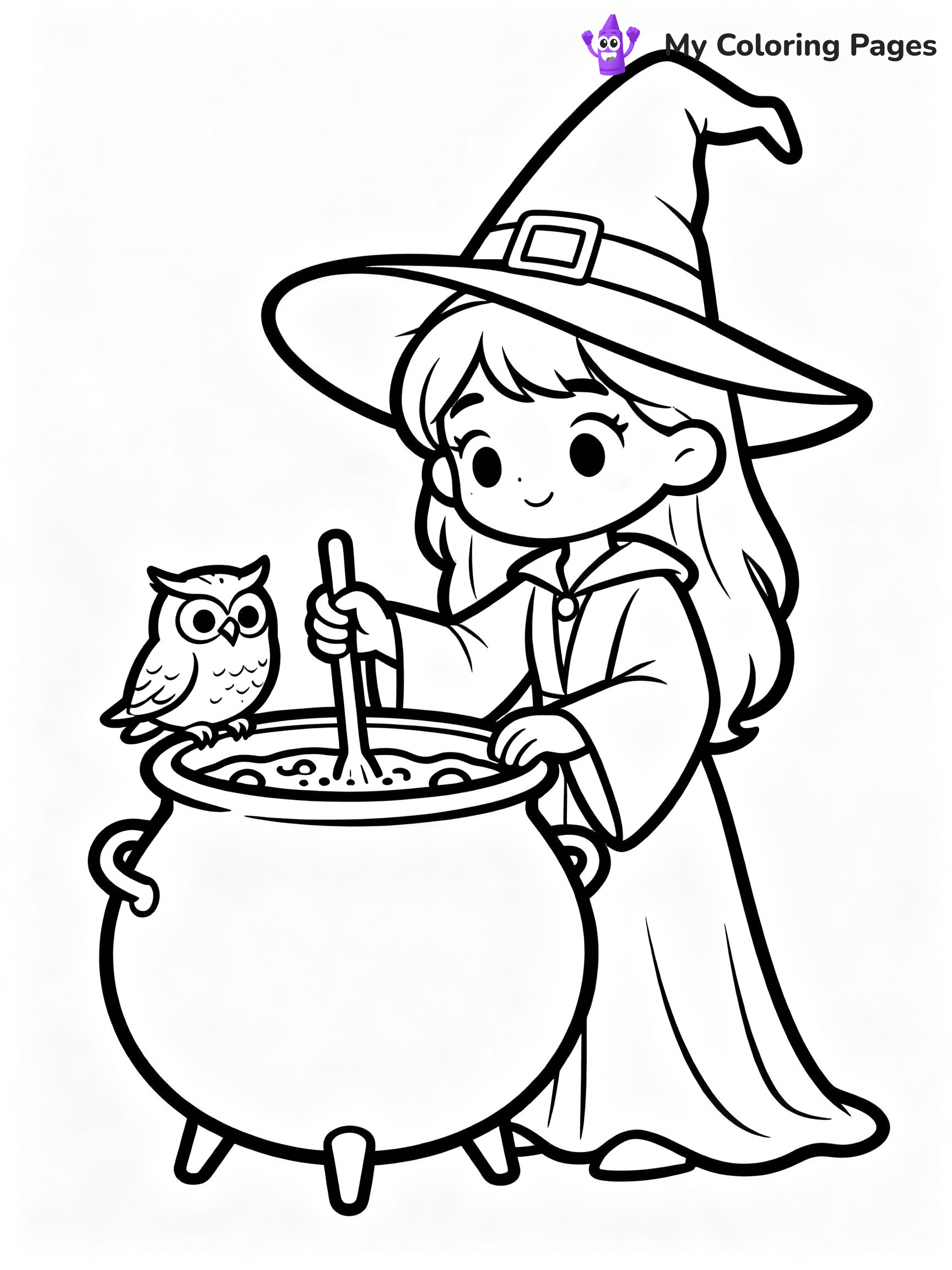 Witch Coloring Pages - 21