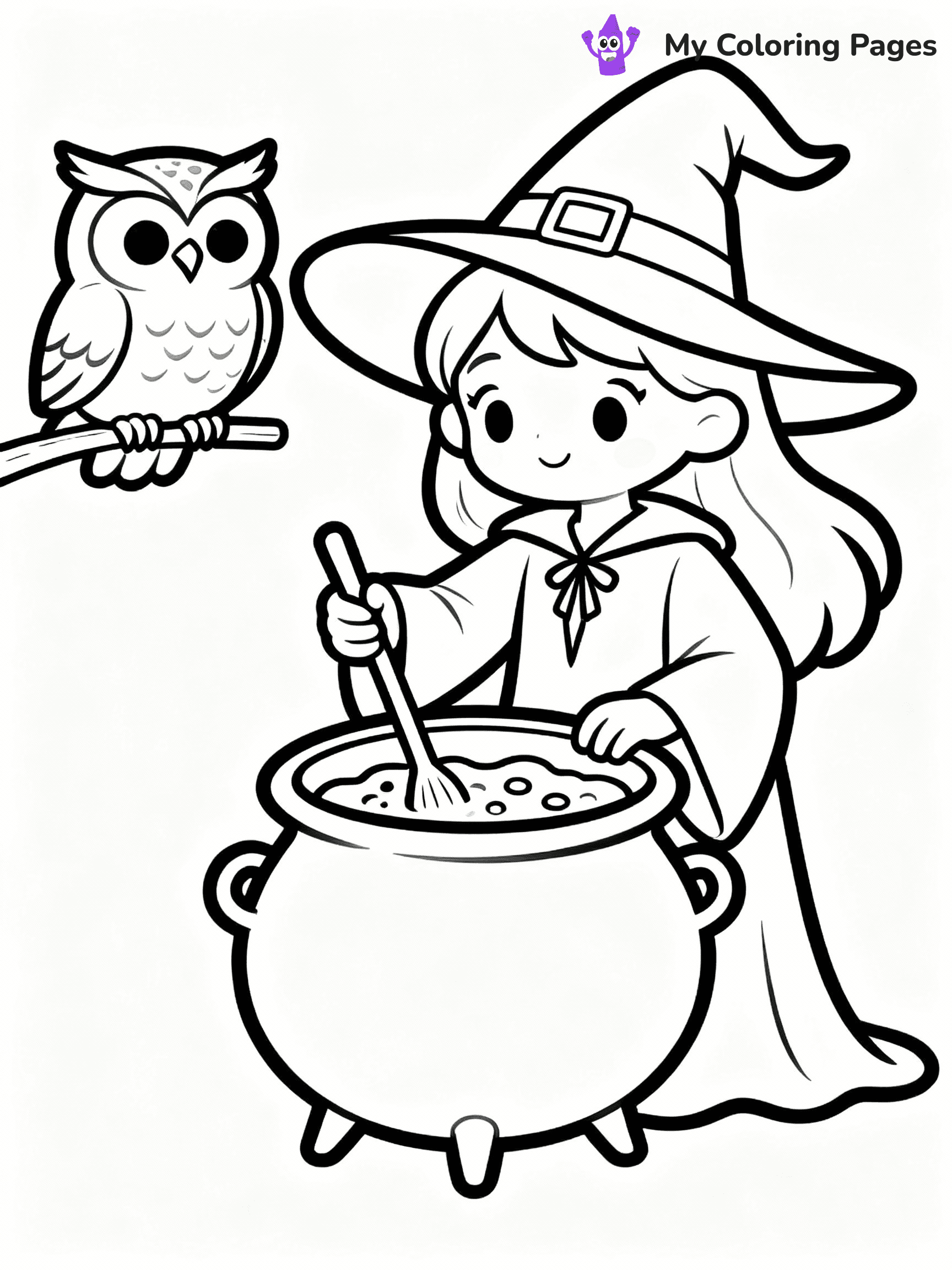 Witch Coloring Pages - 20