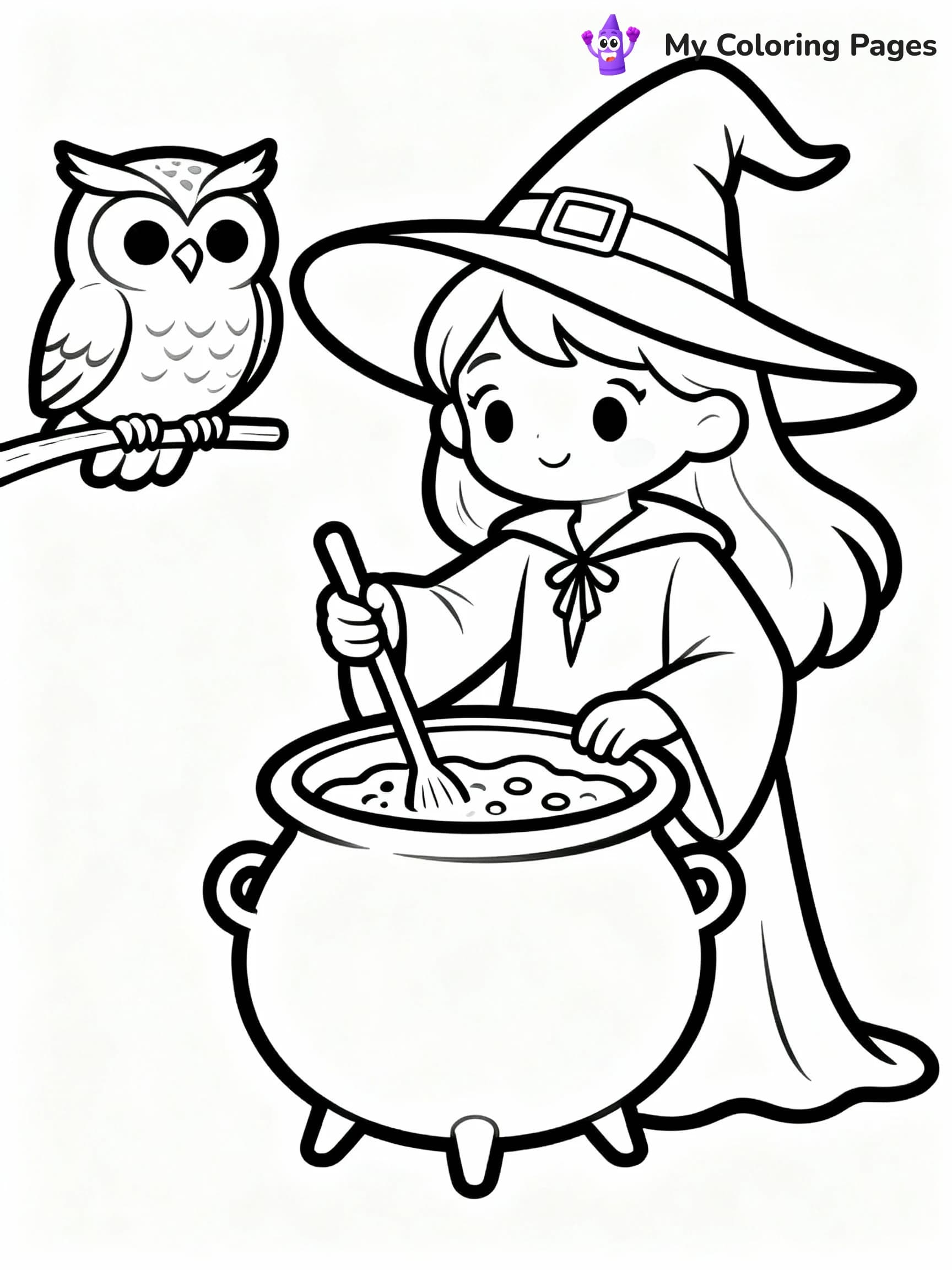 Witch Coloring Pages - 20