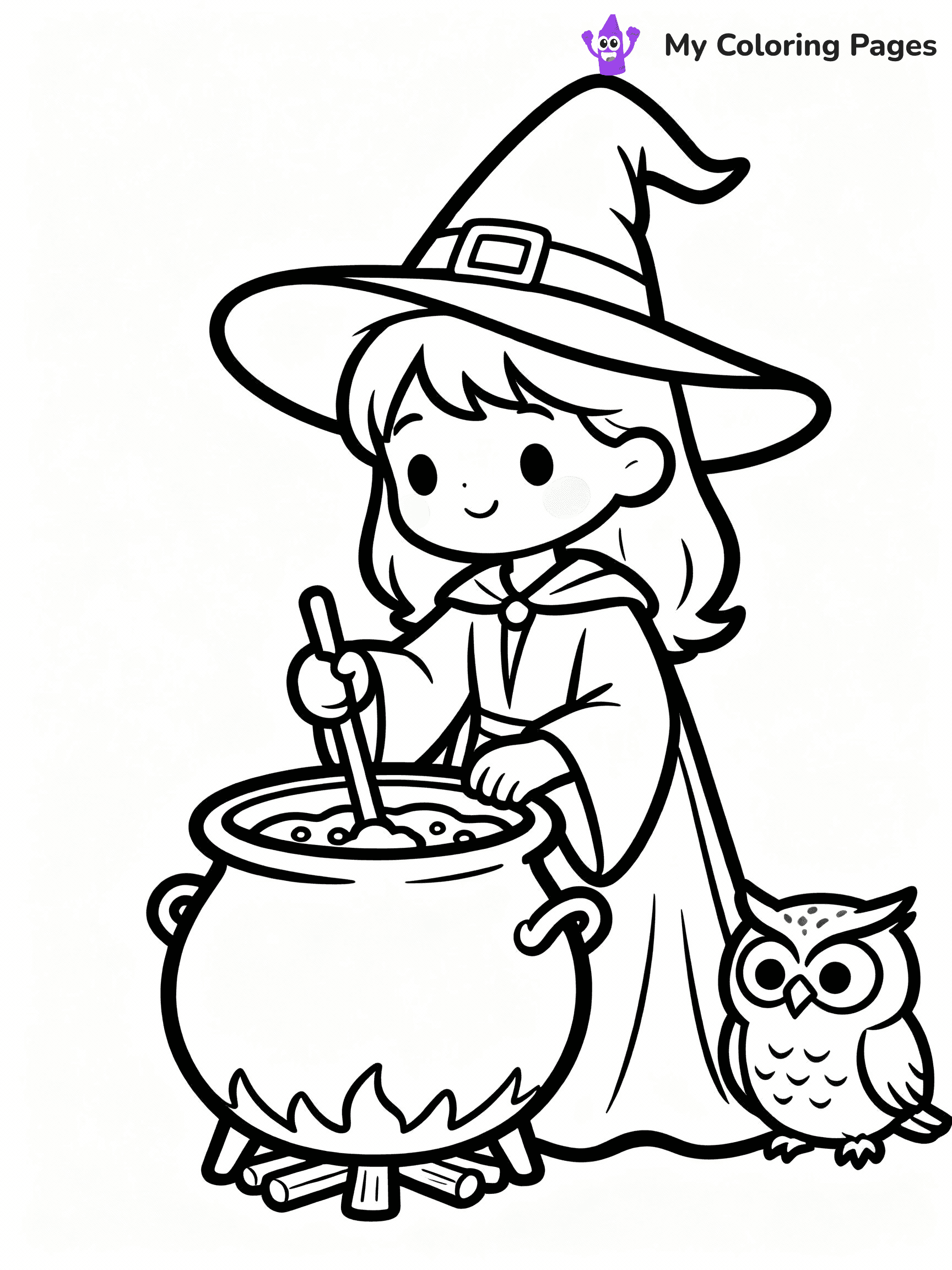 Witch Coloring Pages - 19
