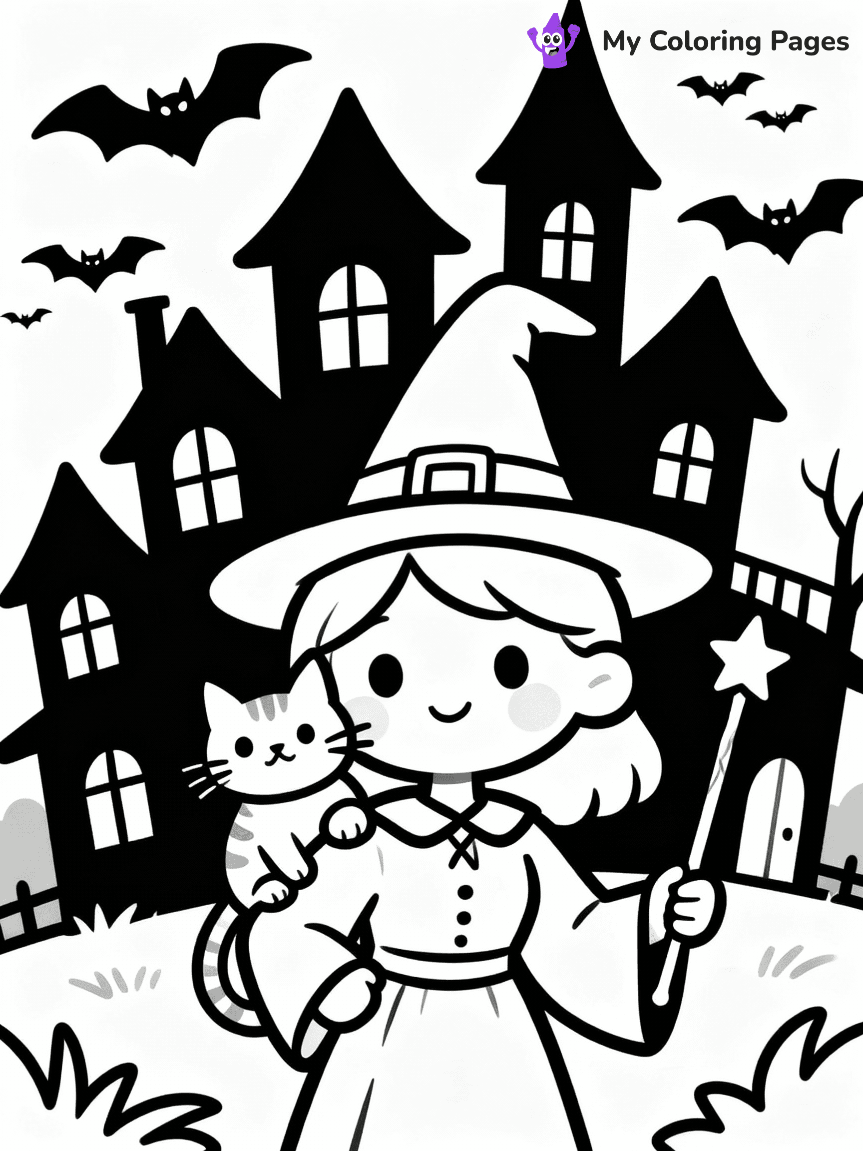 Witch Coloring Pages - 18
