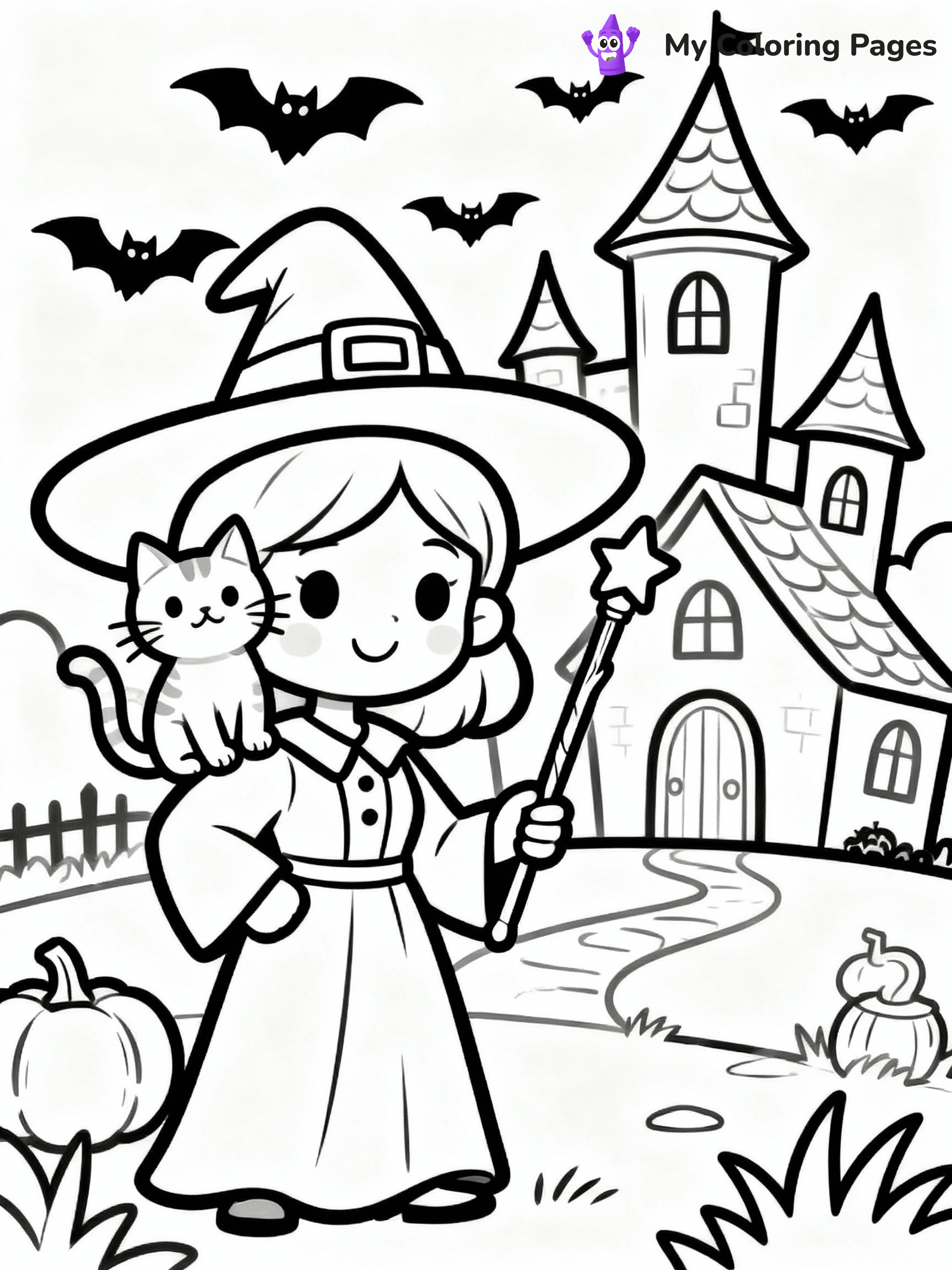 Witch Coloring Pages - 17