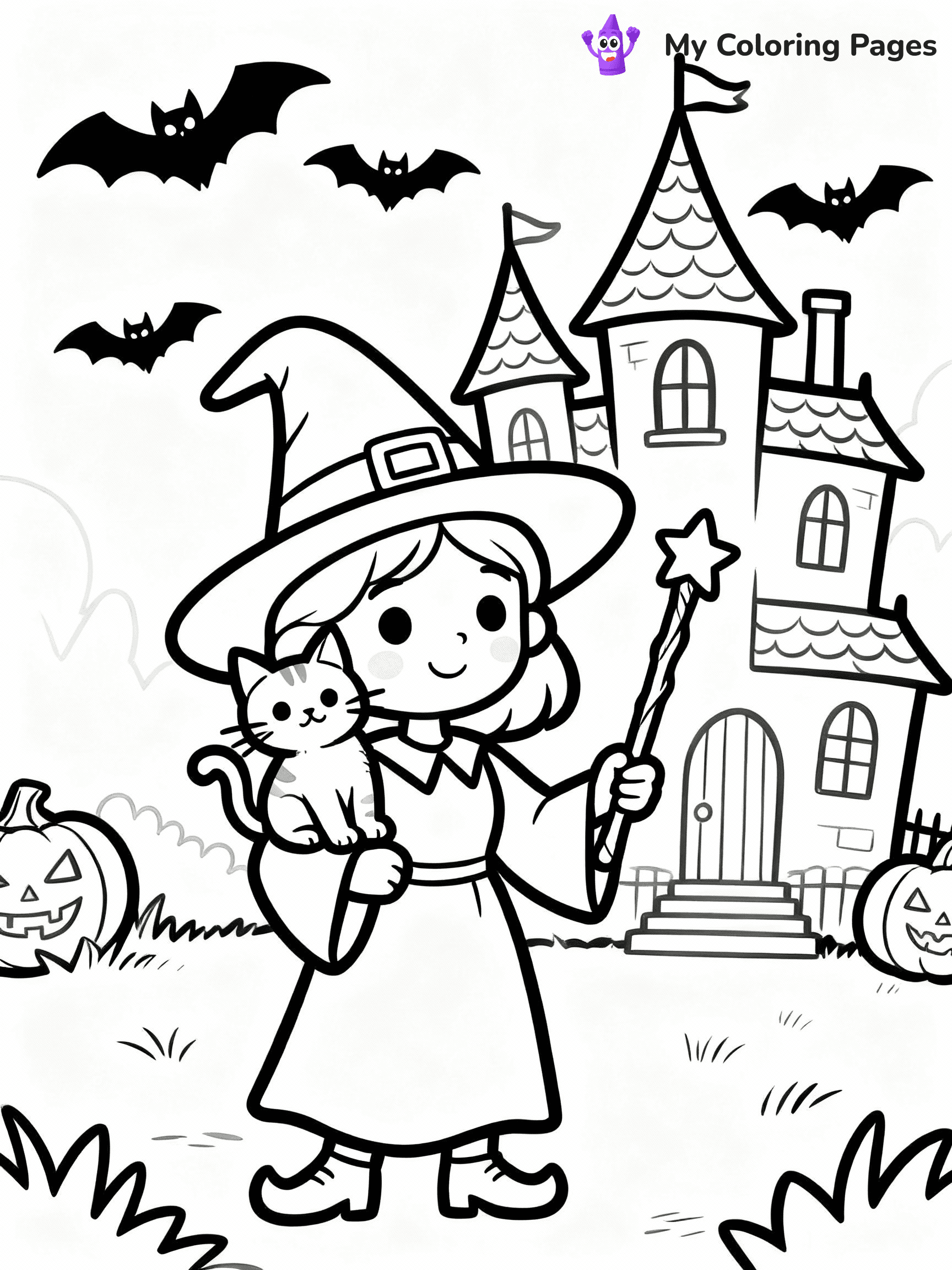 Witch Coloring Pages - 16