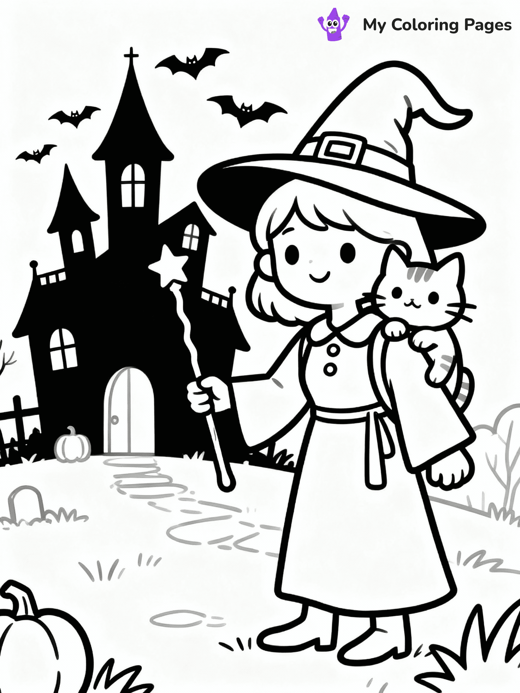 Witch Coloring Pages - 15