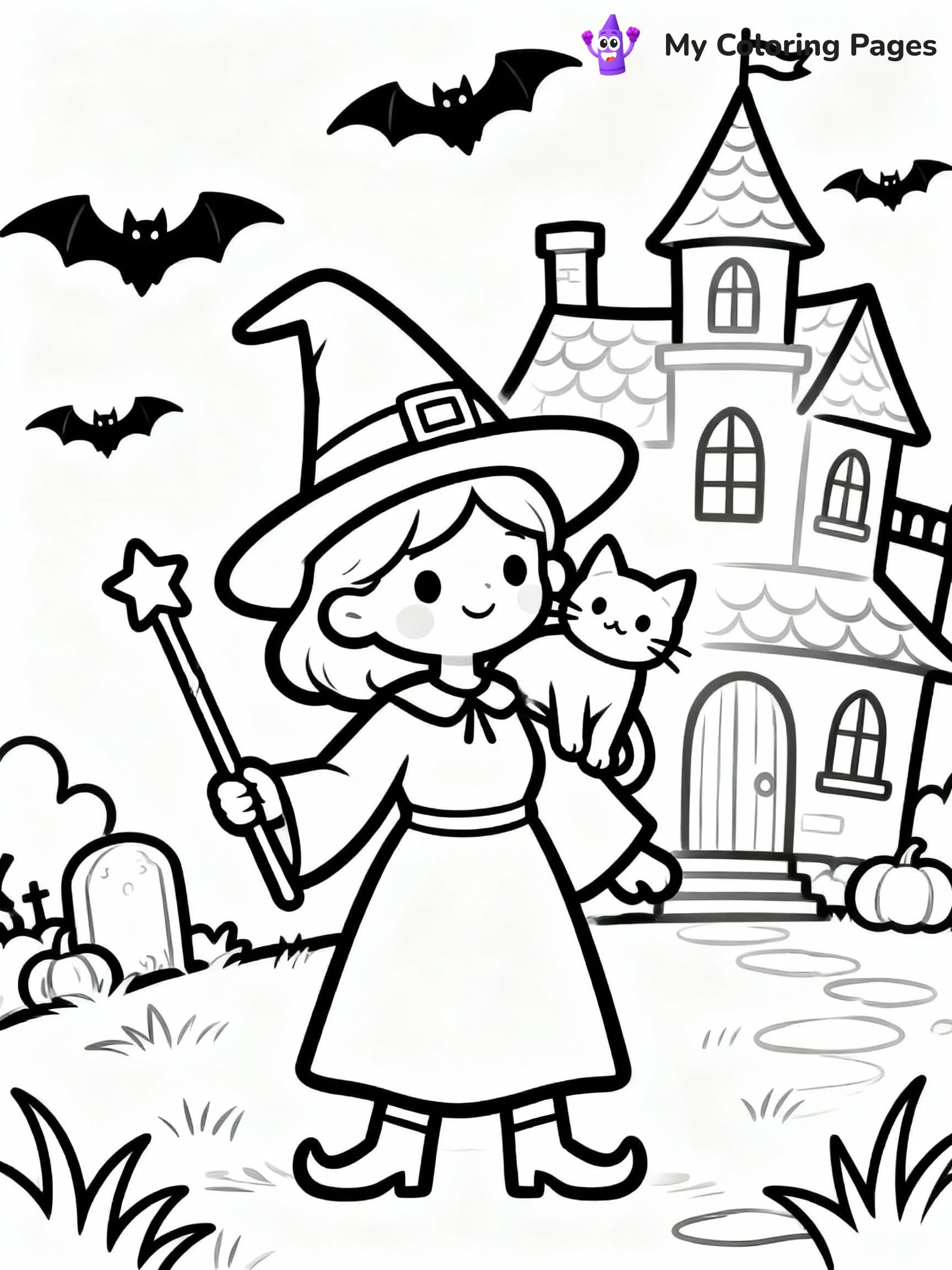 Witch Coloring Pages - 14