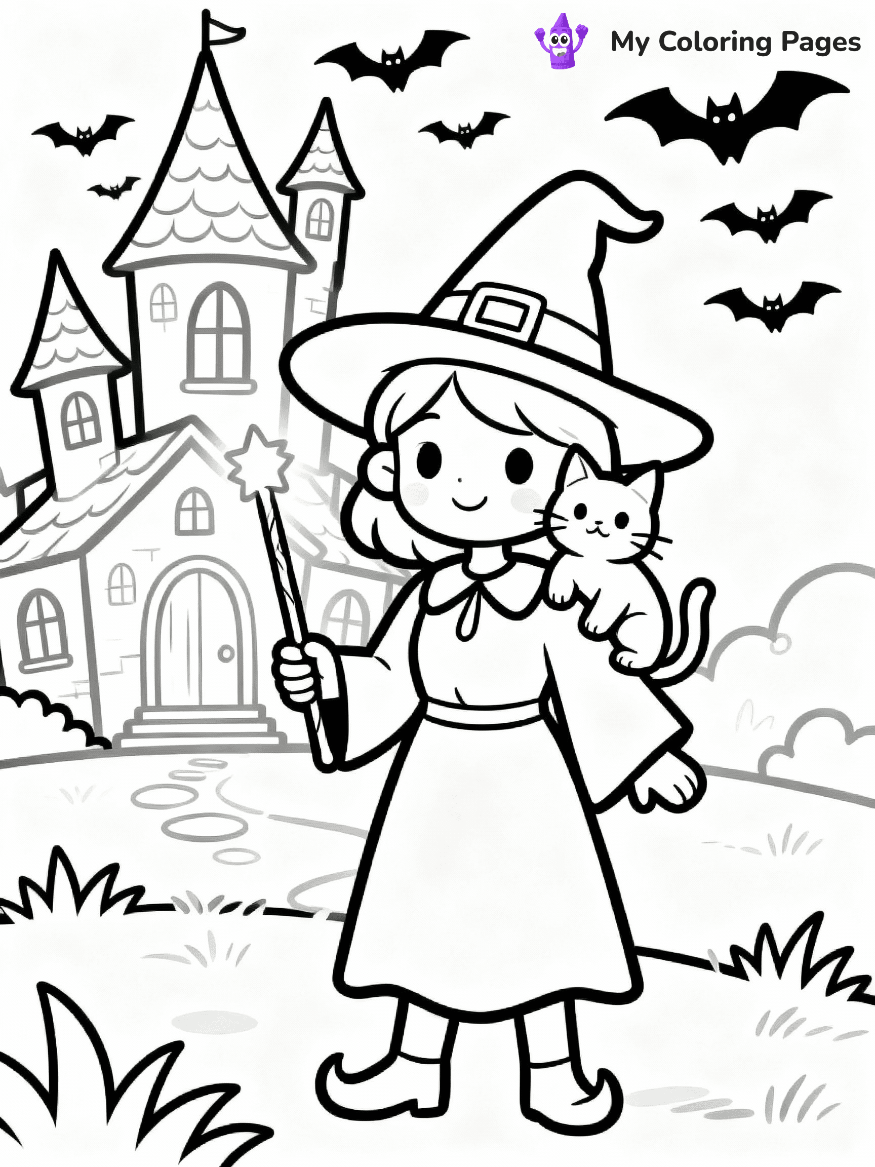 Witch Coloring Pages - 13