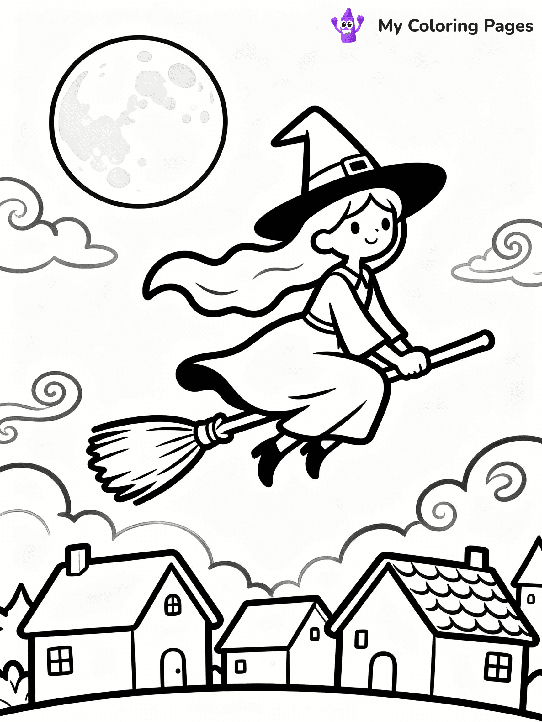 Witch Coloring Pages - 12