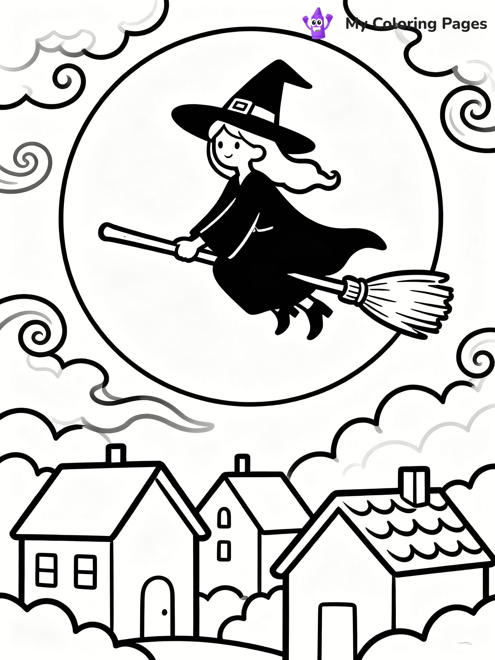 Witch Coloring Pages - 11