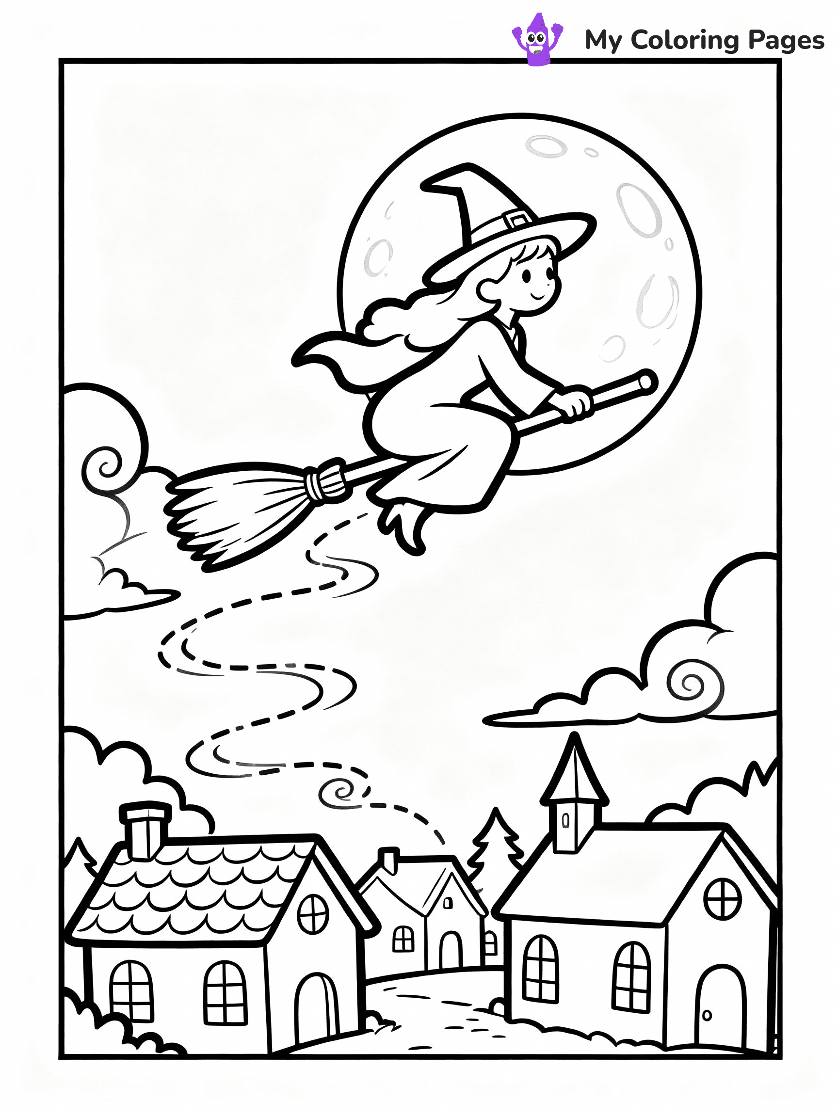 Witch Coloring Pages - 8