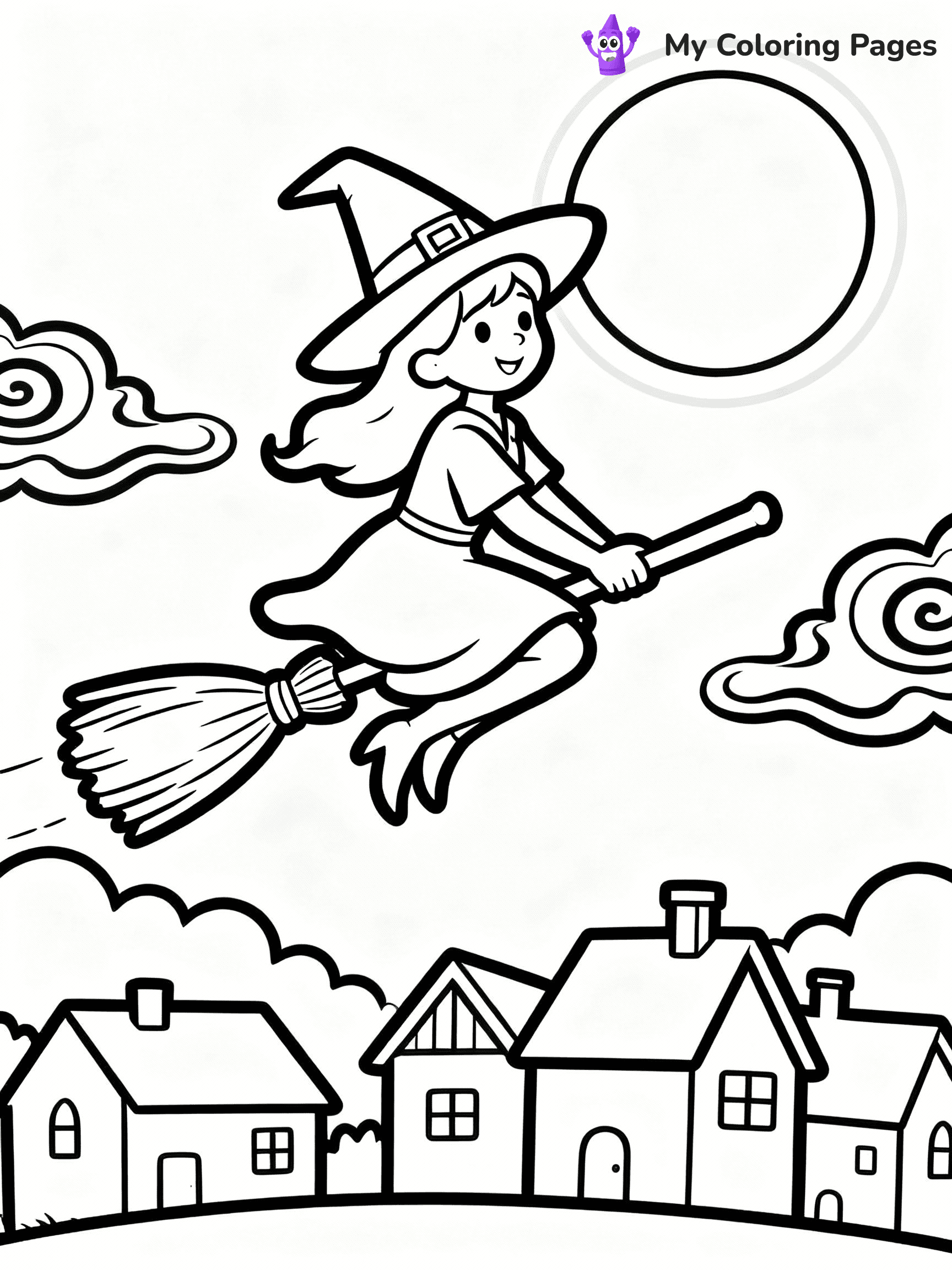 Witch Coloring Pages - 7