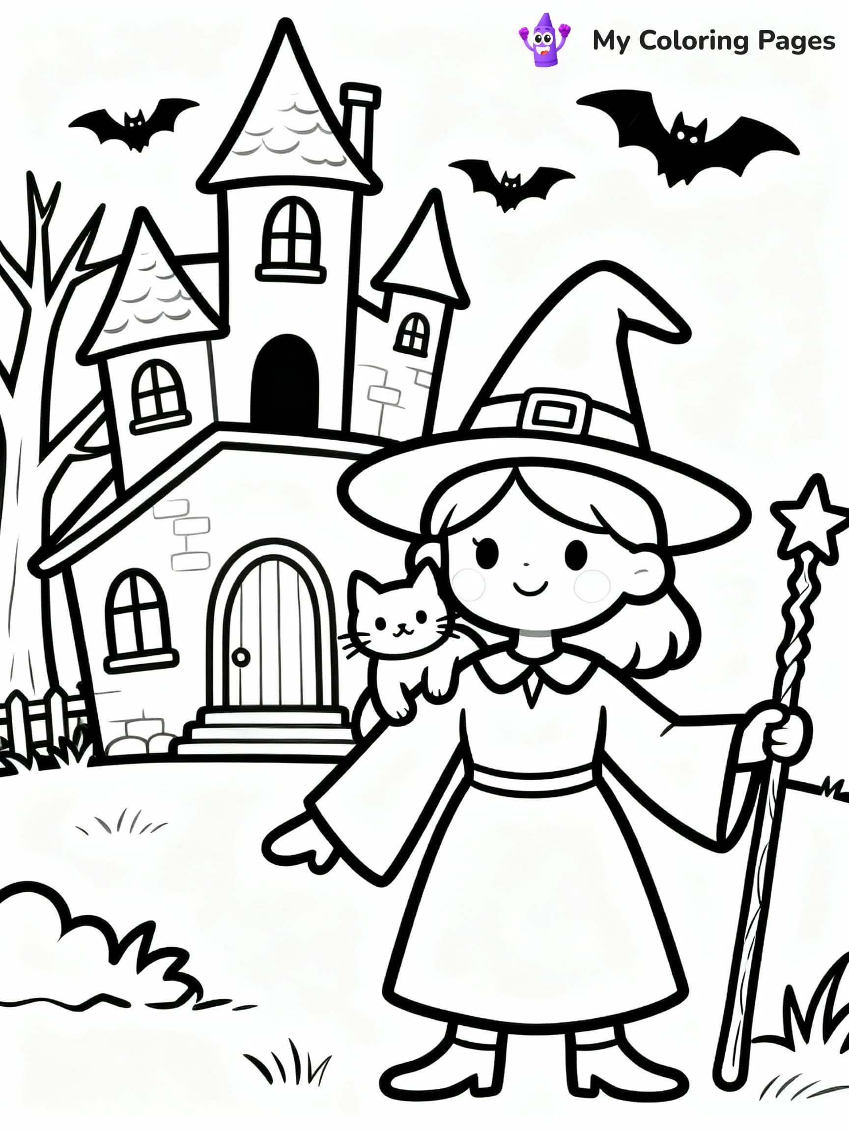 Witch Coloring Pages - 6