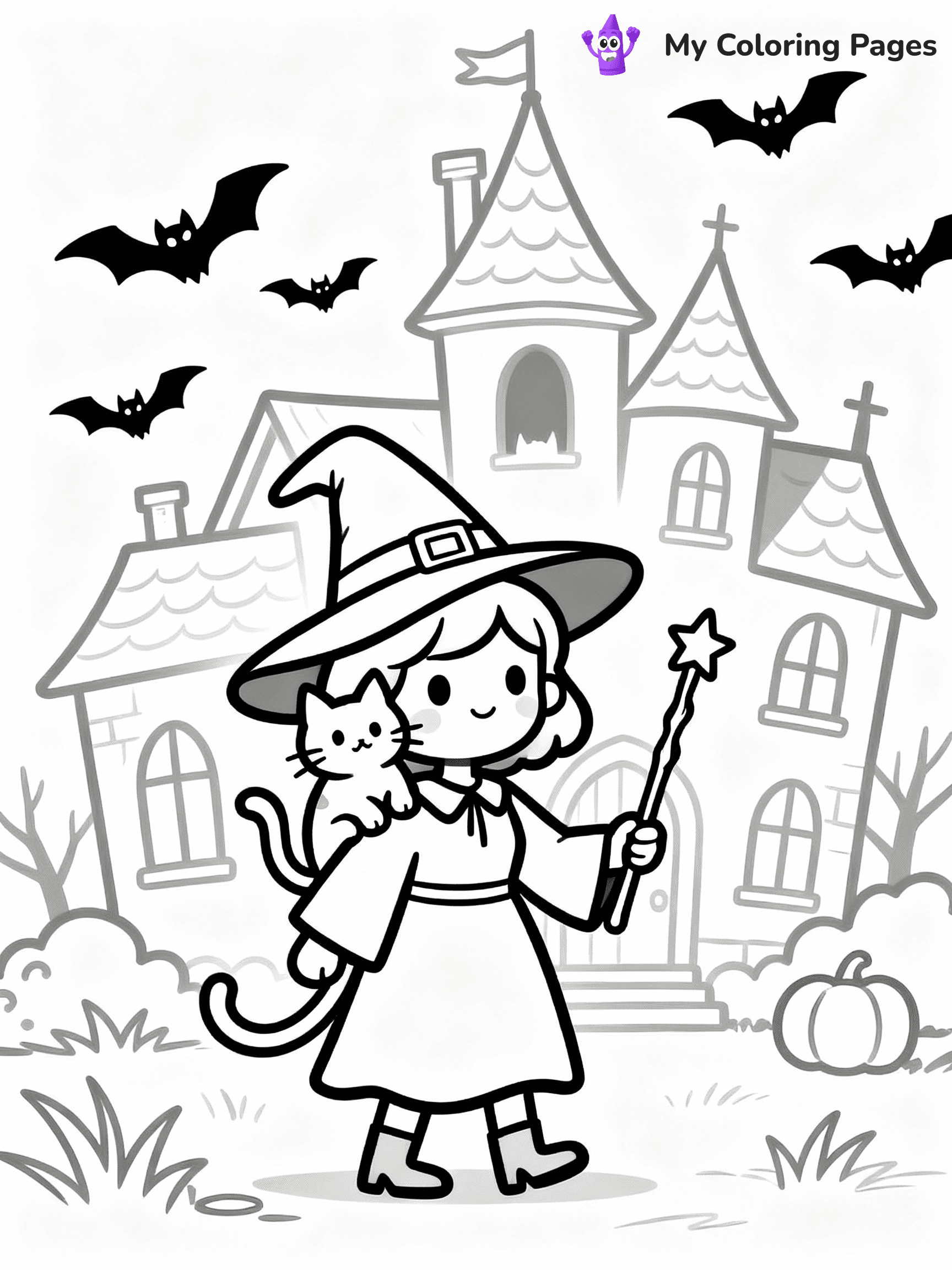 Witch Coloring Pages - 5
