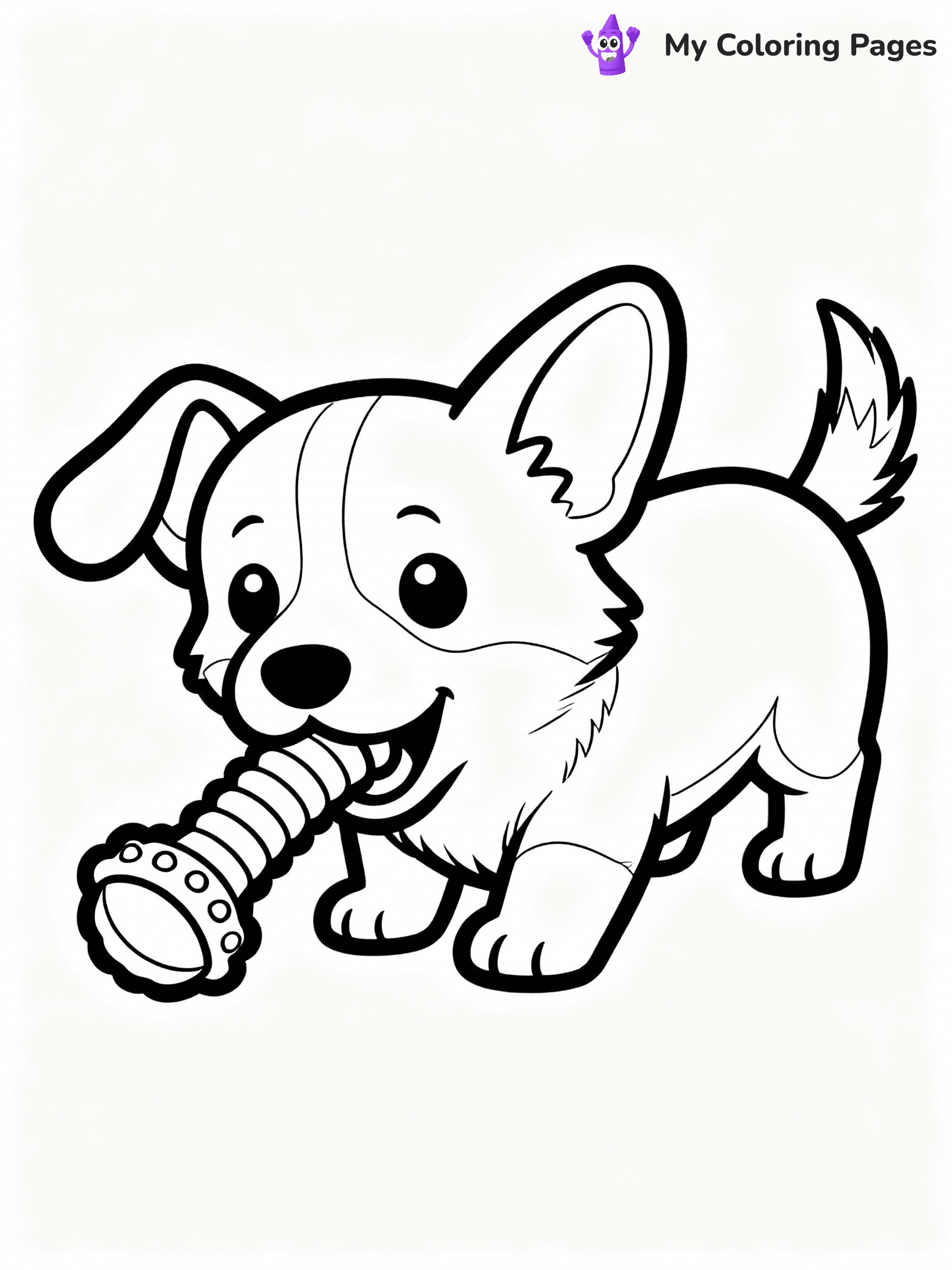 Corgi Coloring Pages - 33
