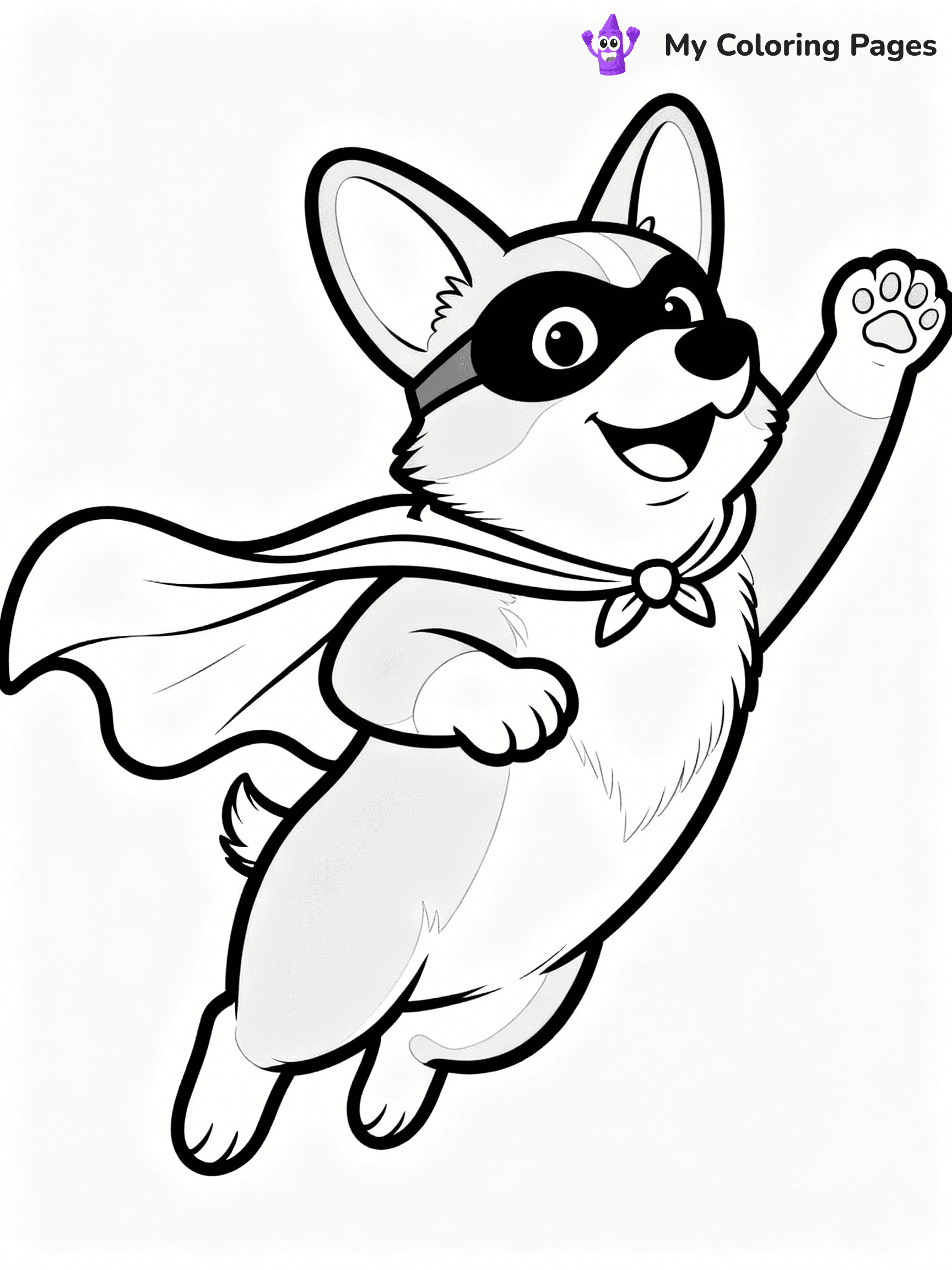 Corgi Coloring Pages - 6