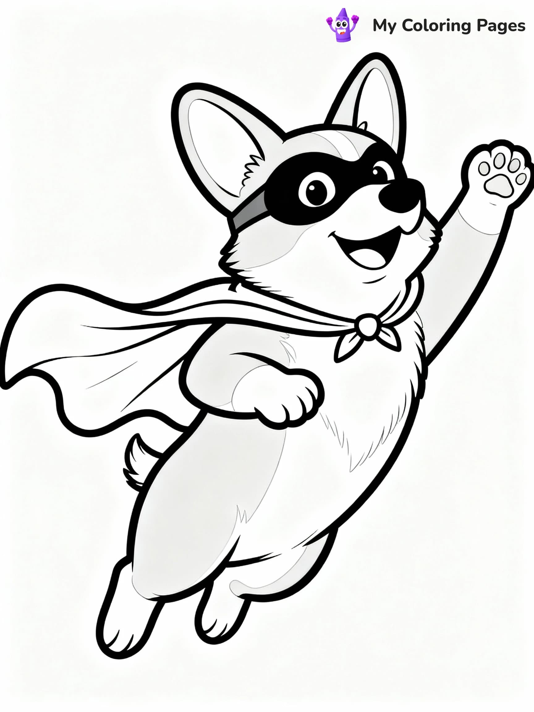 Corgi Coloring Pages - 6