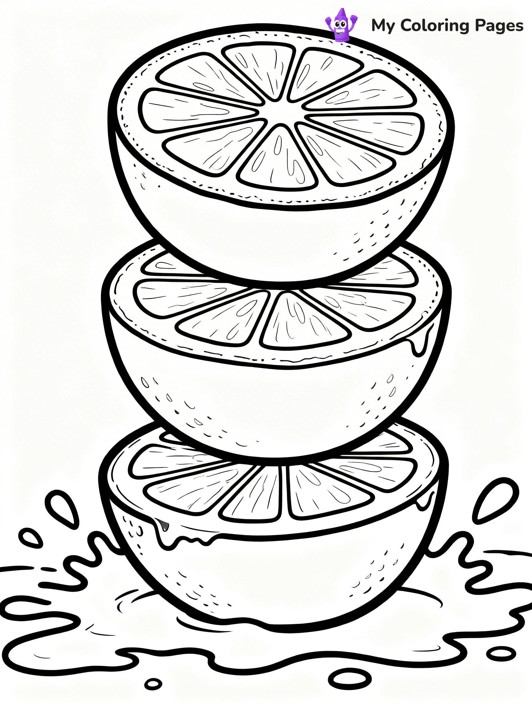 Juice Coloring Pages - 1