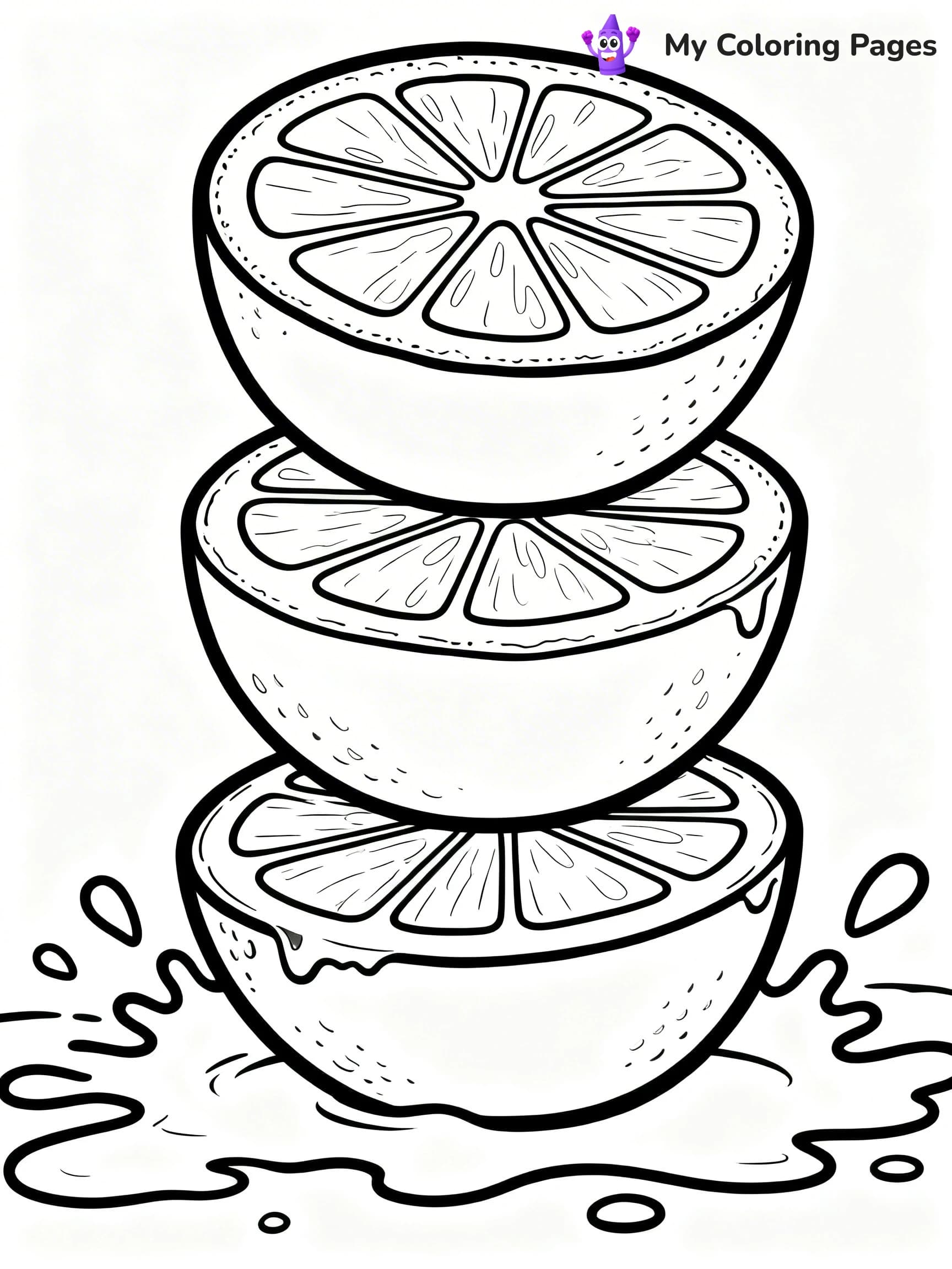 Juice Coloring Pages - 1