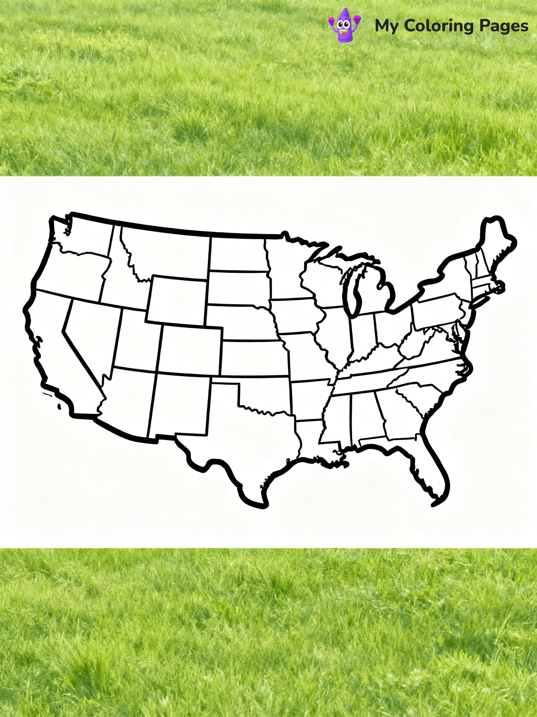 United States Map Coloring Pages - 15