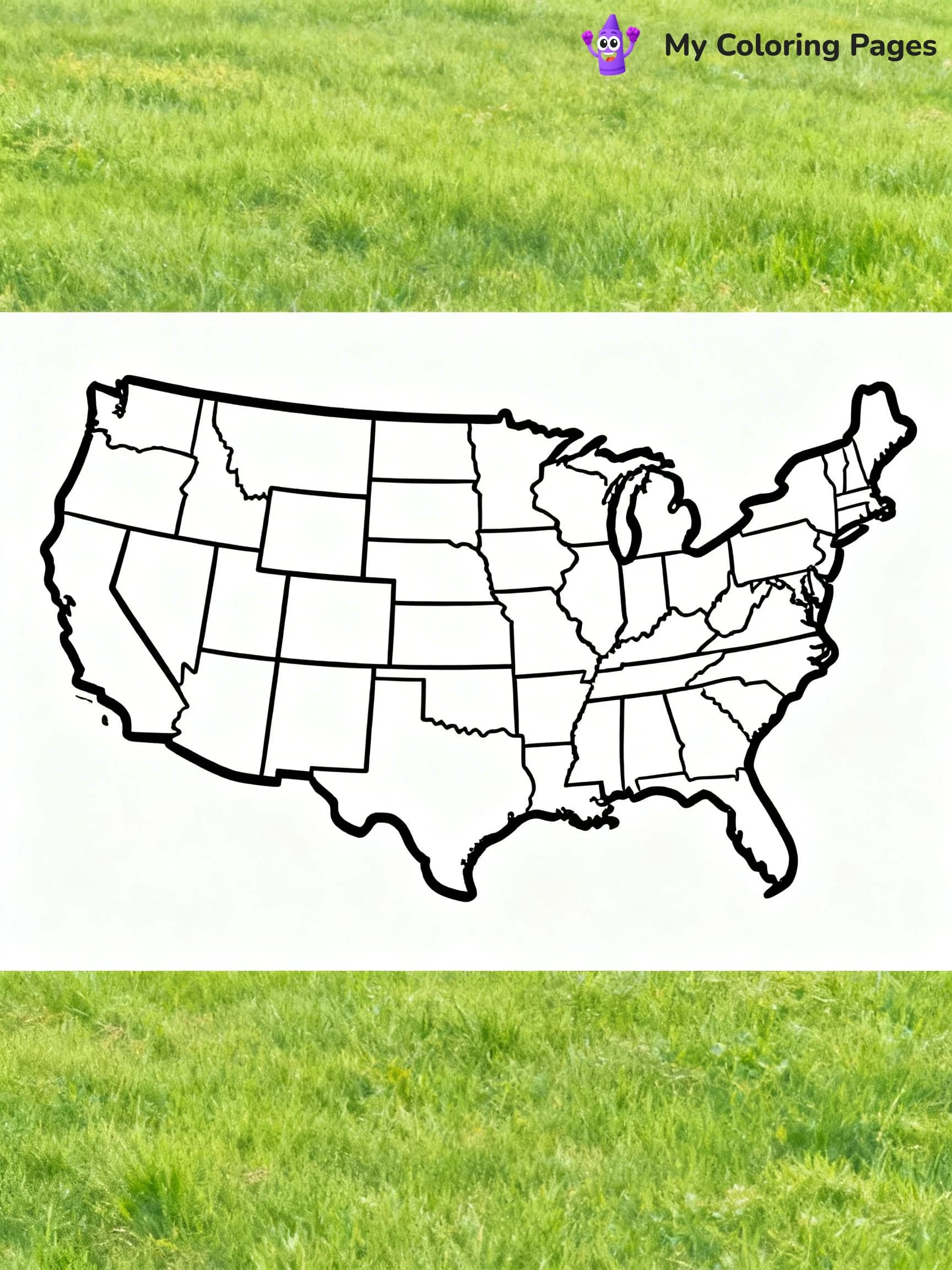 United States Map Coloring Pages - 15