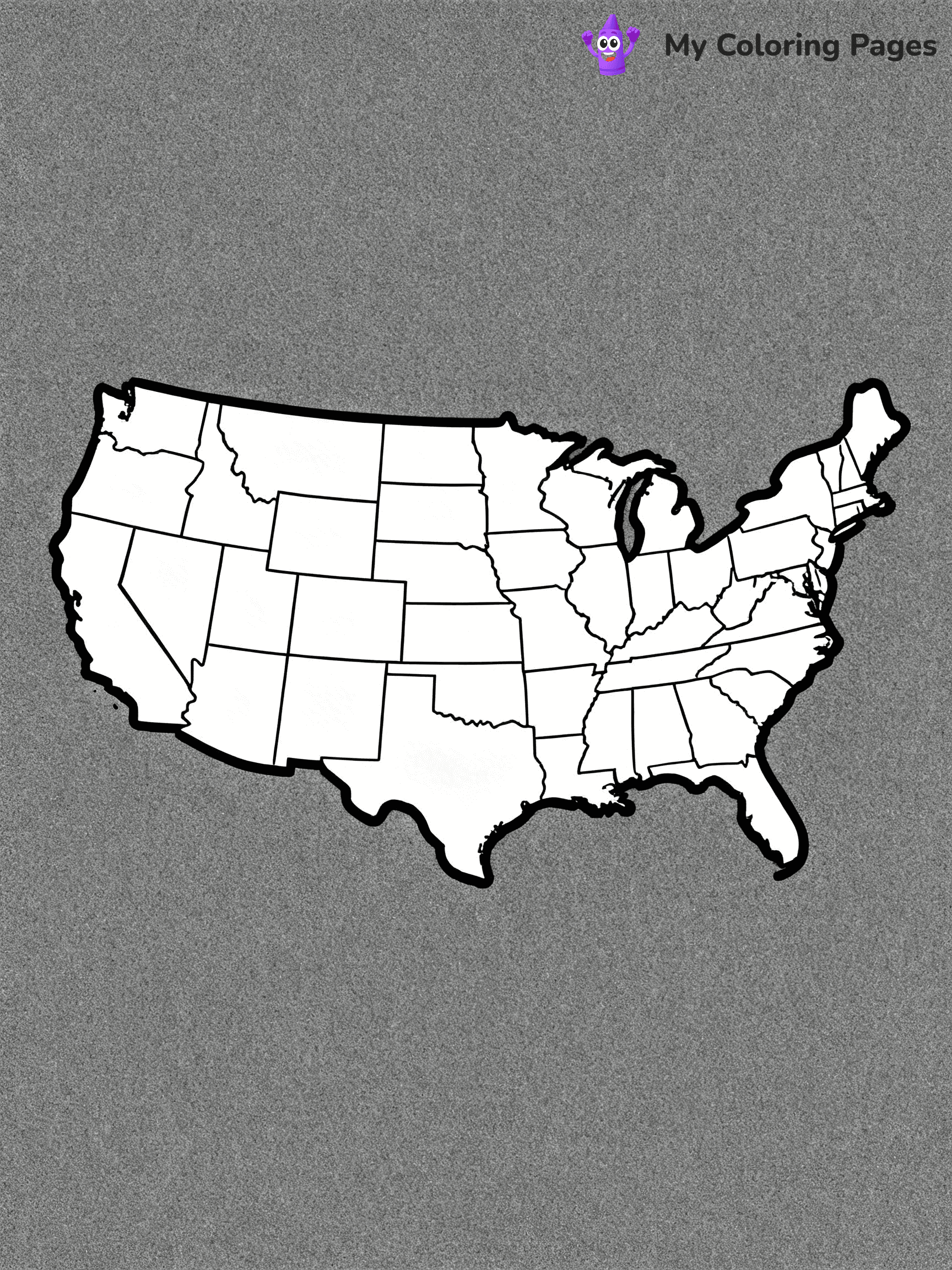 United States Map Coloring Pages - 13
