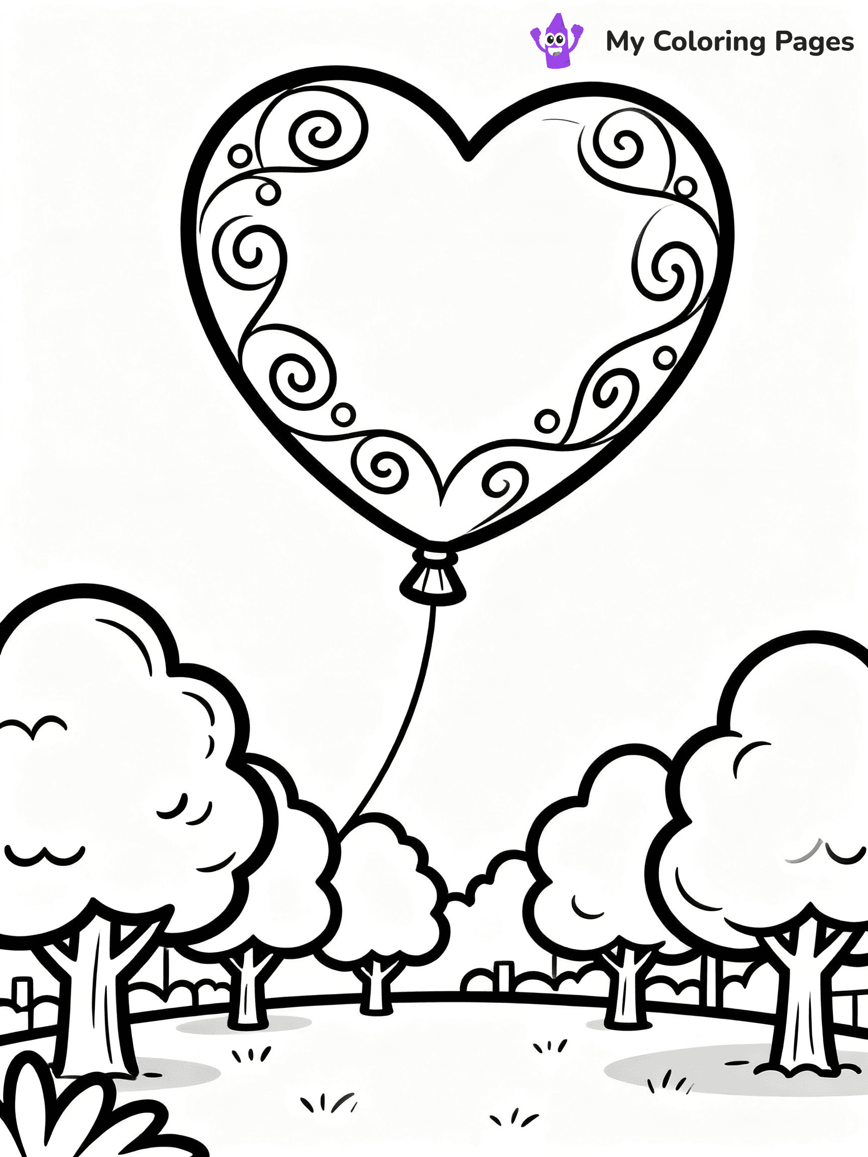 Balloon Coloring Pages - 24
