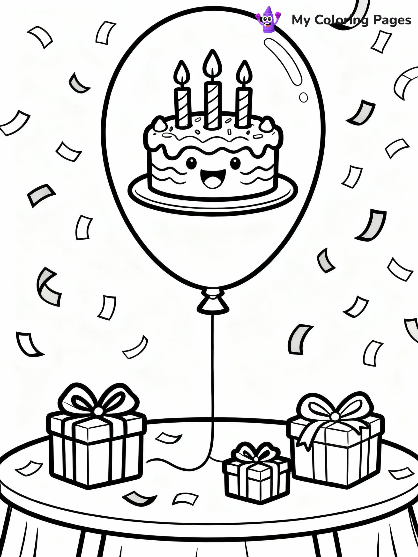 Balloon Coloring Pages - 14