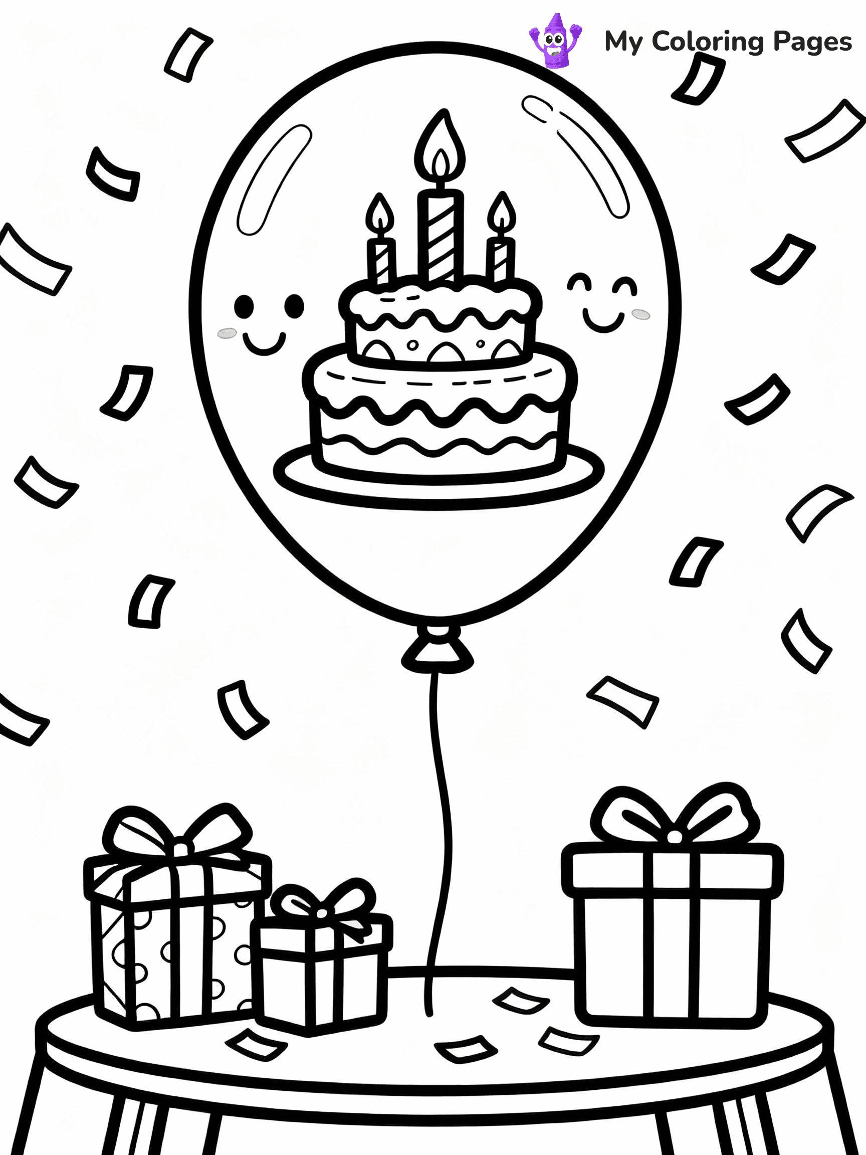 Balloon Coloring Pages - 13