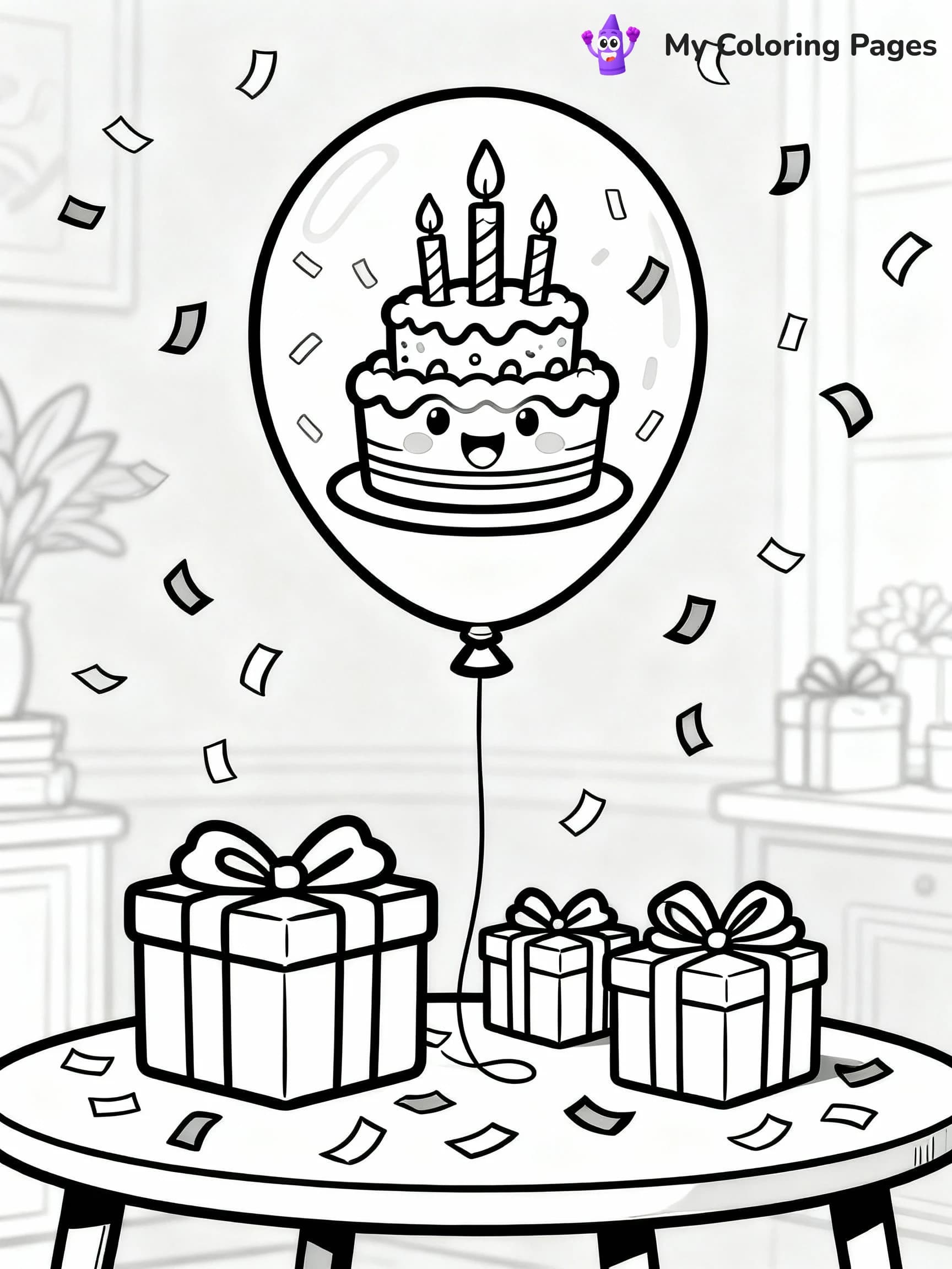Balloon Coloring Pages - 11