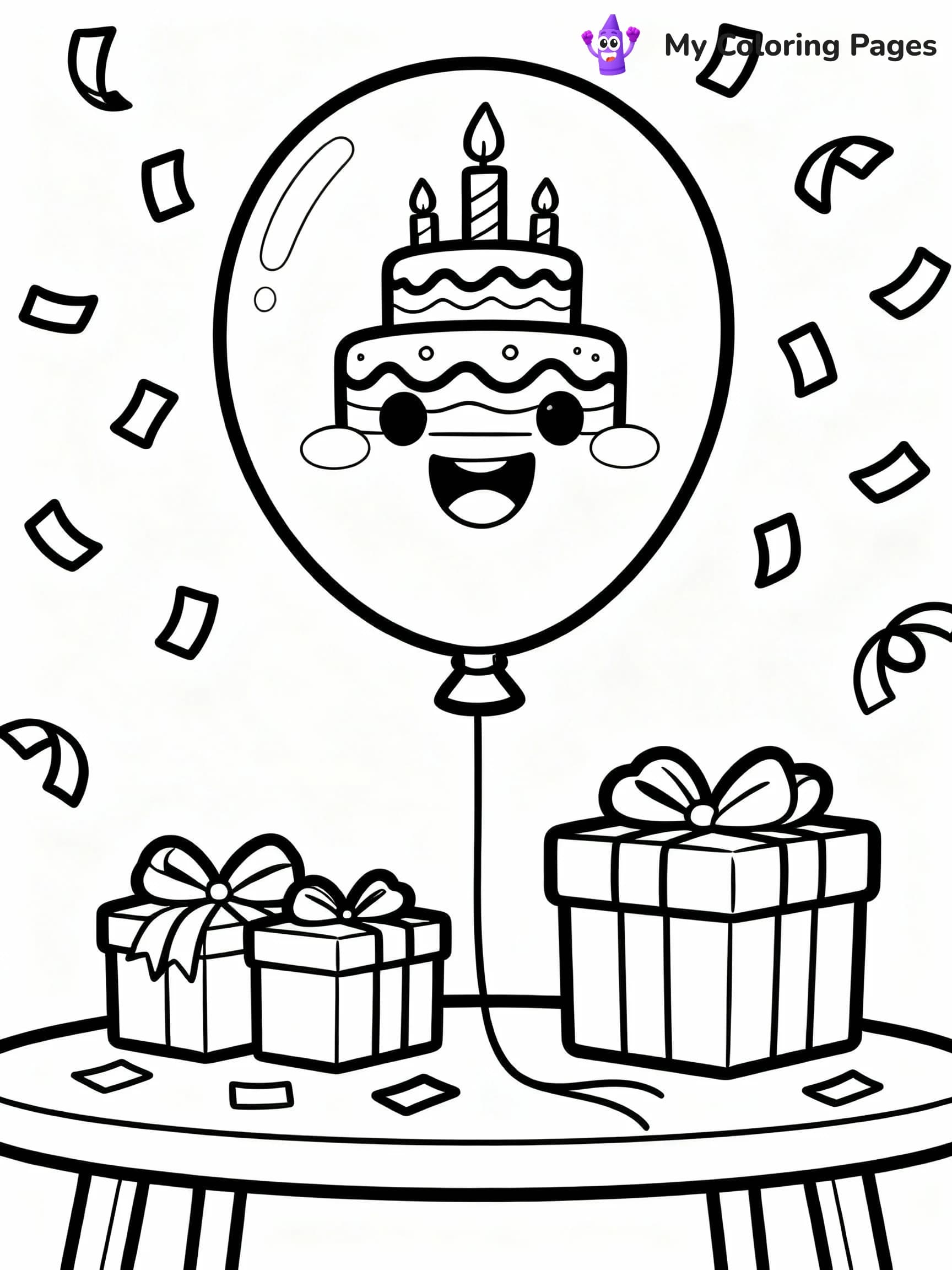 Balloon Coloring Pages - 7