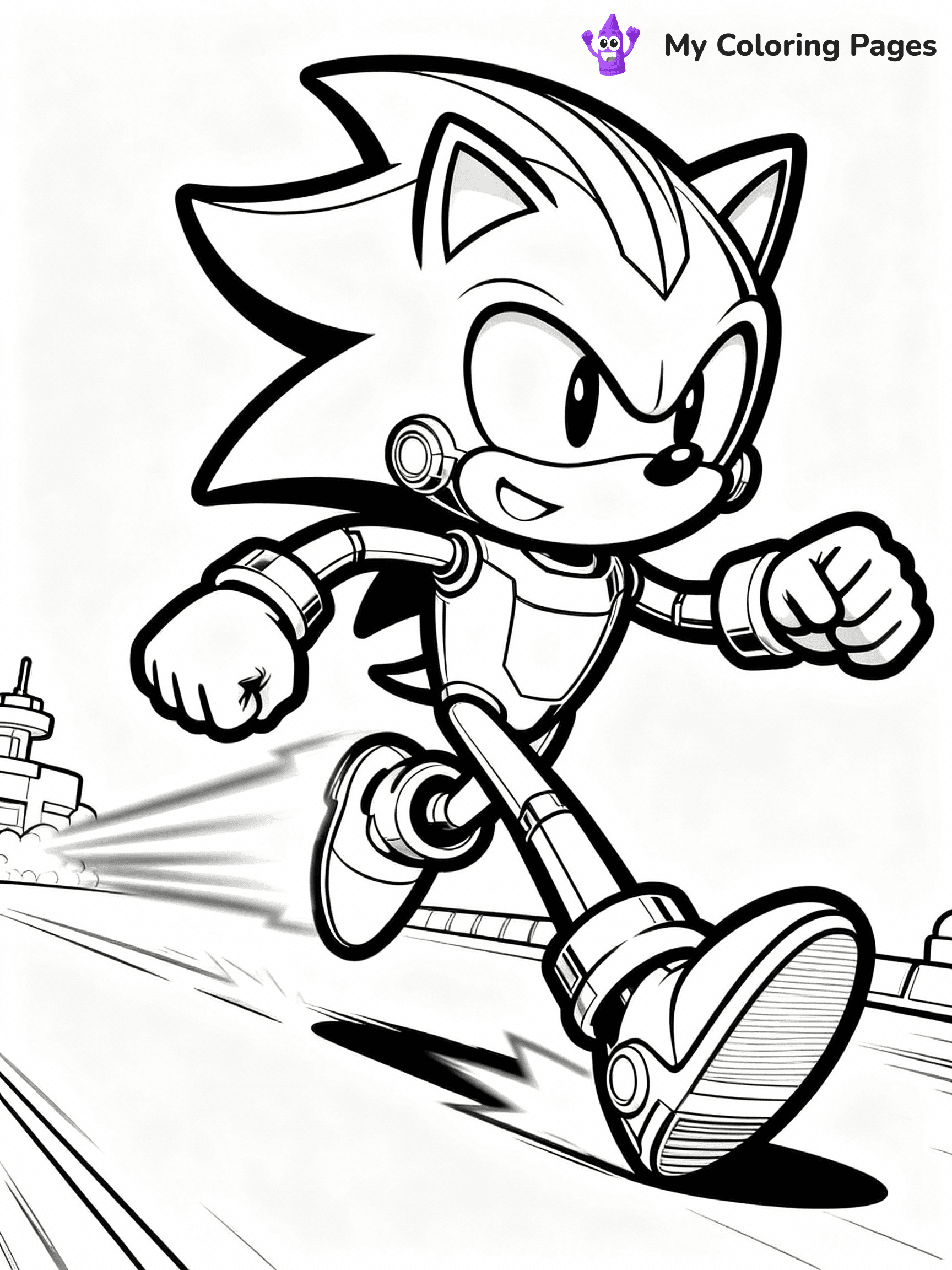 Metal Sonic Coloring Pages - 33