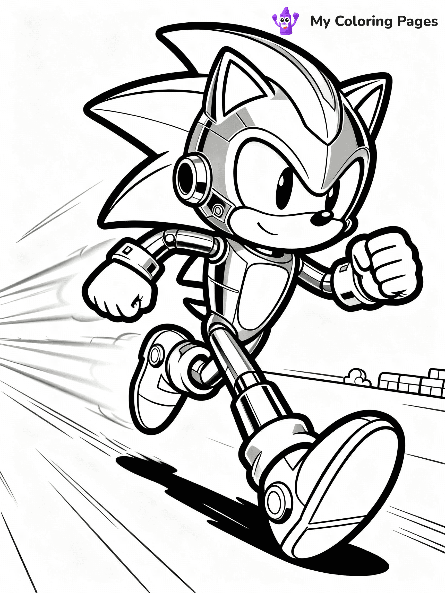 Metal Sonic Coloring Pages - 26