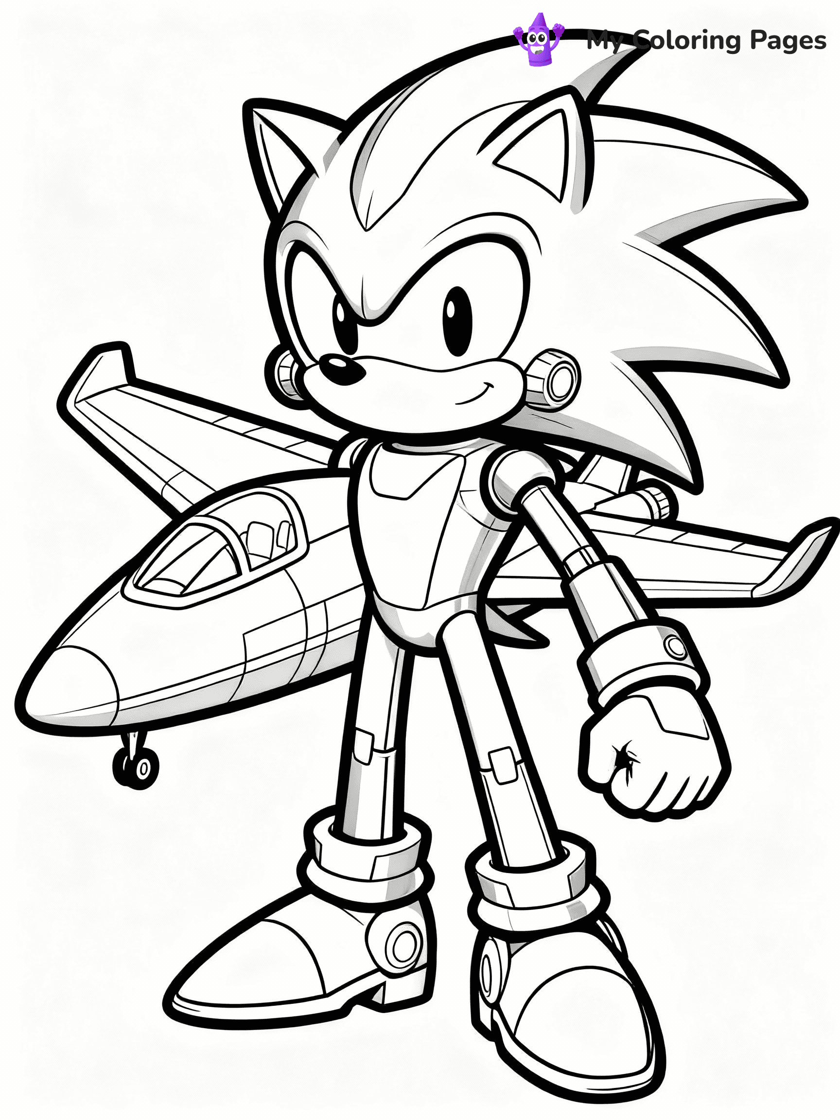 Metal Sonic Coloring Pages - 23