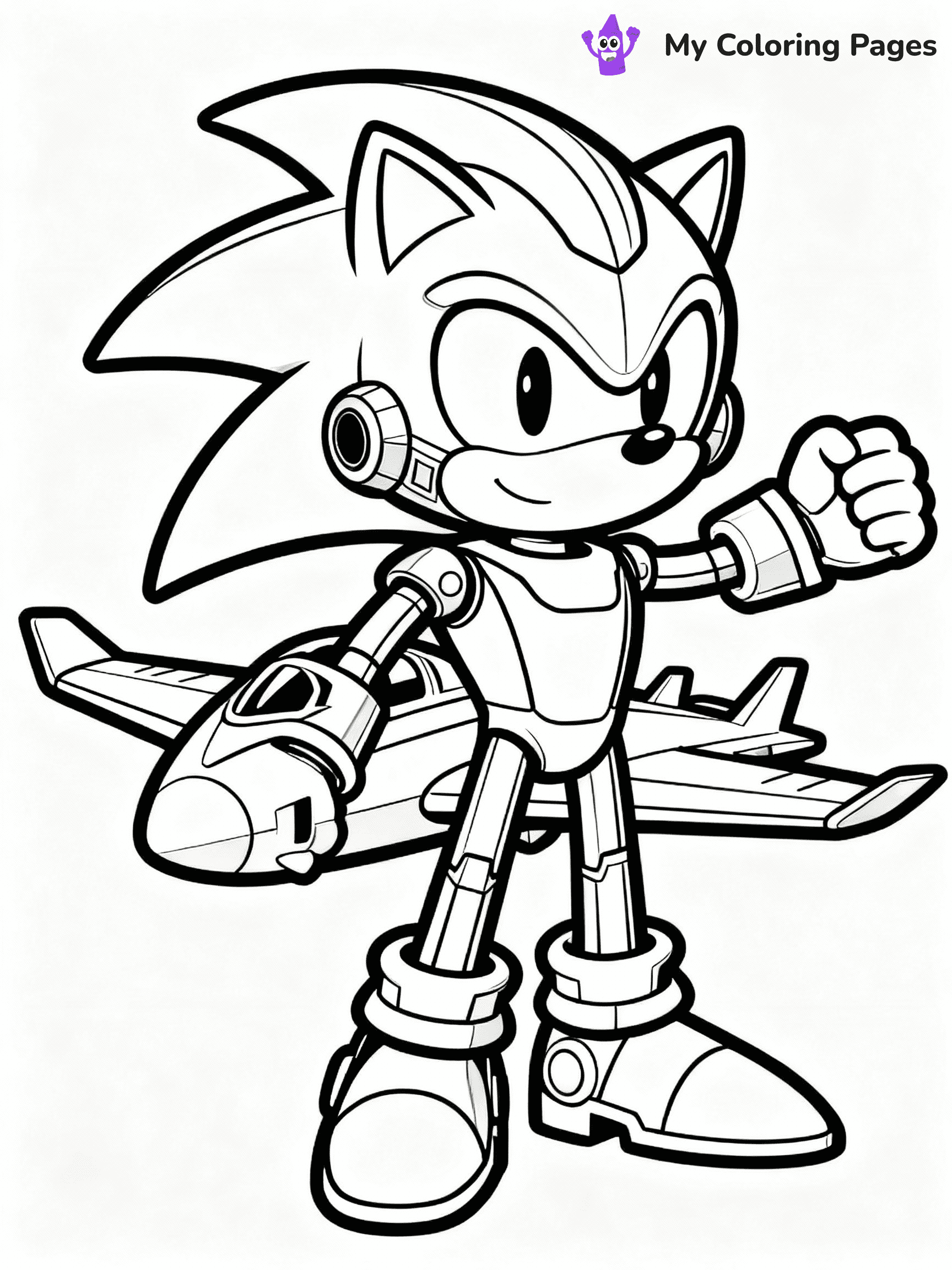 Metal Sonic Coloring Pages - 21