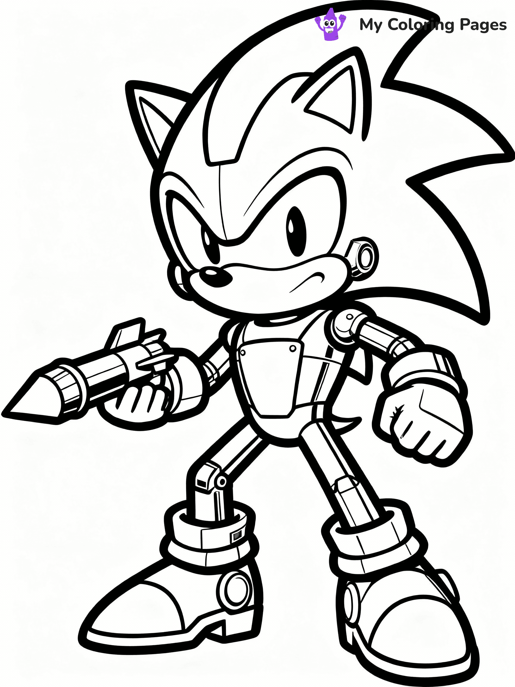 Metal Sonic Coloring Pages - 18